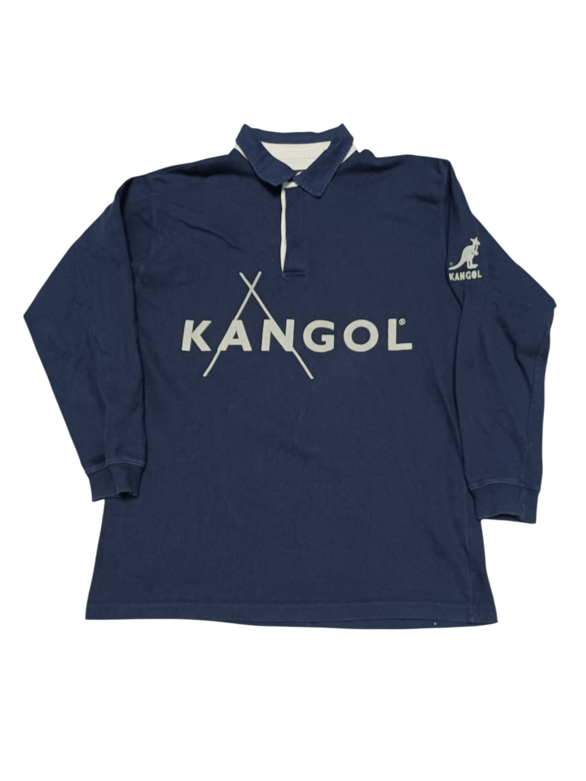 Kangol KANGOL VINTAGE BIGLOGO LUXURY POLO SHIRT SK8 AVANT GARDE Size US M / EU 48-50 / 2 - 1 Thumbnail