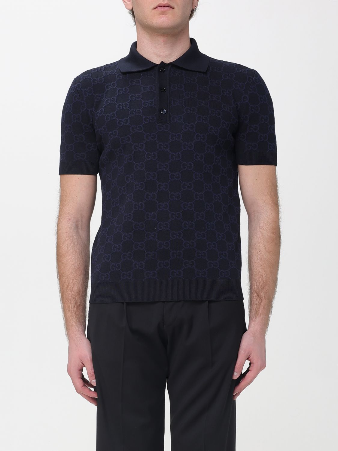Gucci Gucci Polo Shirt Men Blue Size US L / EU 52-54 / 3 - 1 Thumbnail