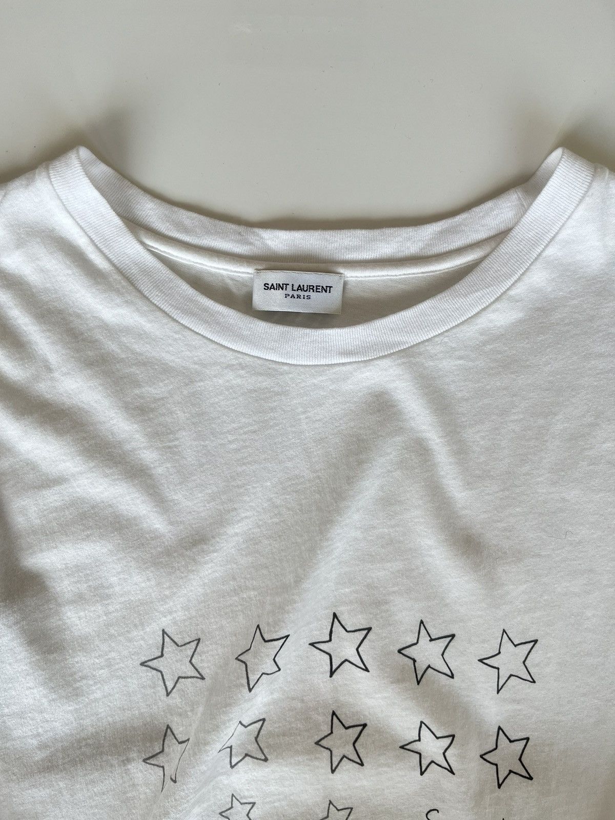 Saint Laurent Paris Star T-shirt Size US L / EU 52-54 / 3 - 5 Thumbnail