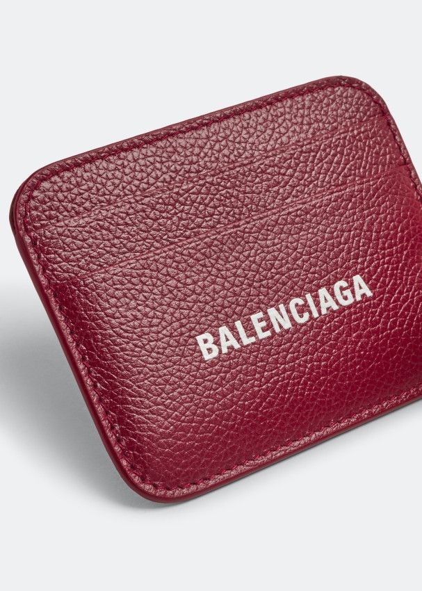 Balenciaga o1srvl11e1224 Size: OS / Cash Card Holder in Burgundy Size ONE SIZE - 2 Thumbnail