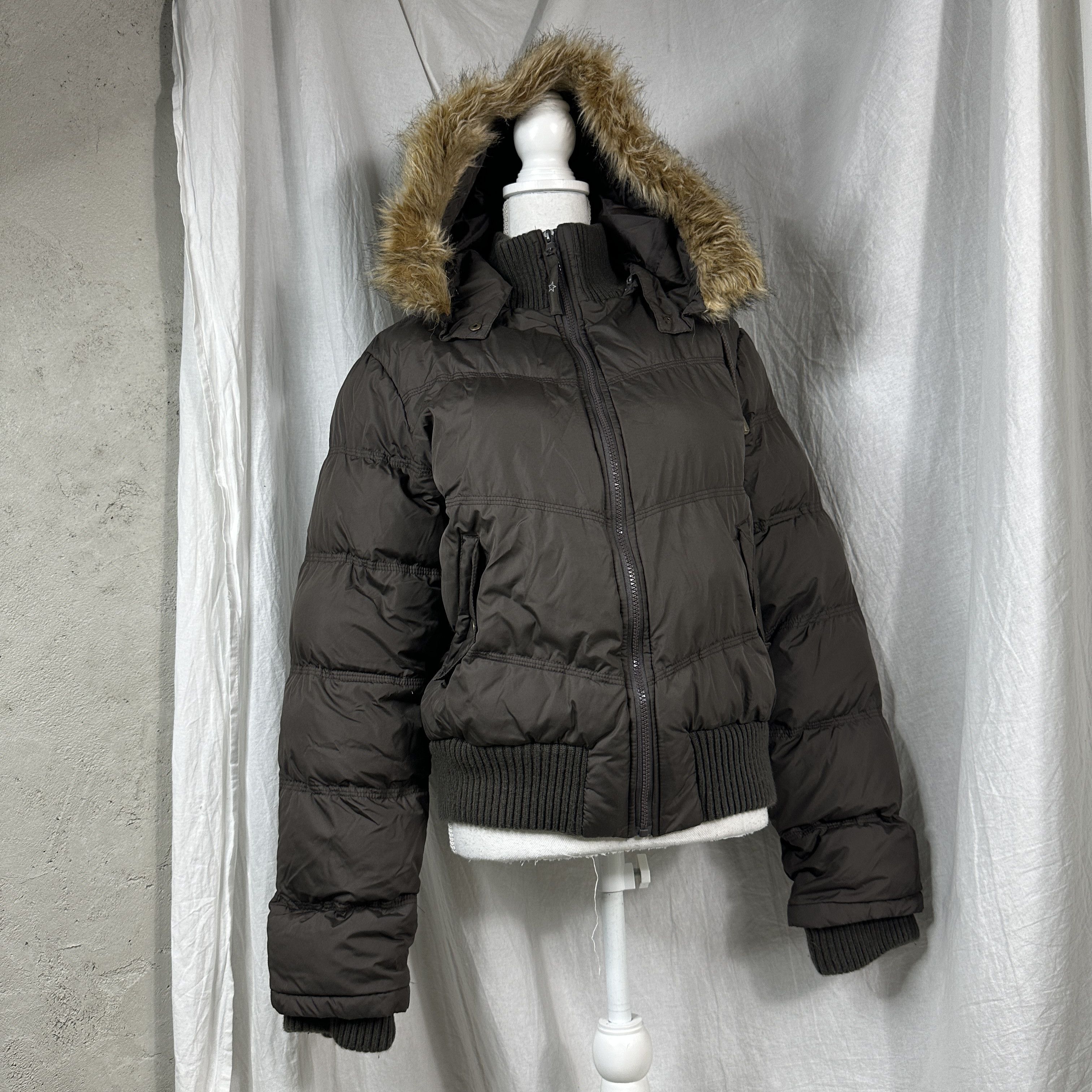 Vintage Women's Bomber Jacket Faux Fur Vintage Size L / US 10 / IT 46 - 6 Thumbnail