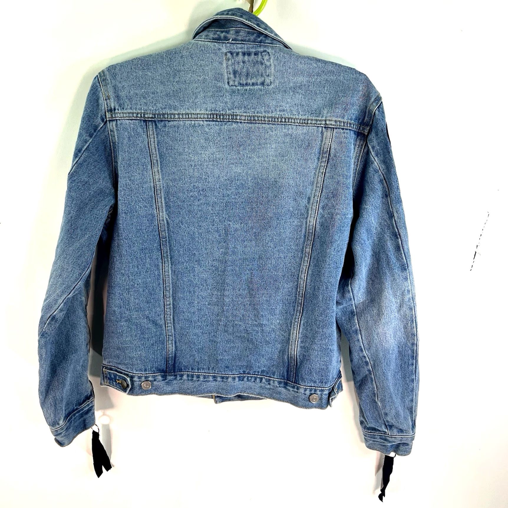 Forever 21 Forever 21 Denim Moto Jacket Mens Size M Blue Casual Riding Classic 80s Size US M / EU 48-50 / 2 - 7 Thumbnail