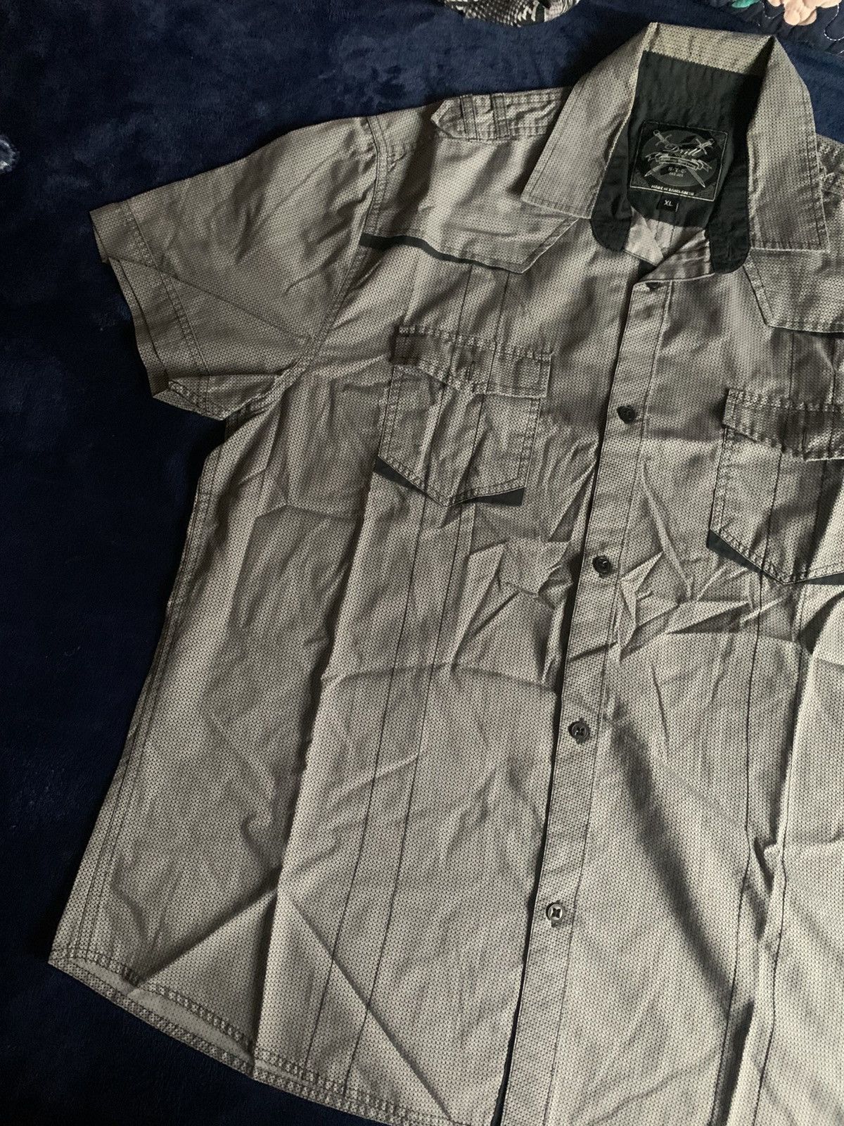 Other Drill Button Up Shirt Mens Workwear Casual Old Vintage 2000s Size US XL / EU 56 / 4 - 2 Thumbnail