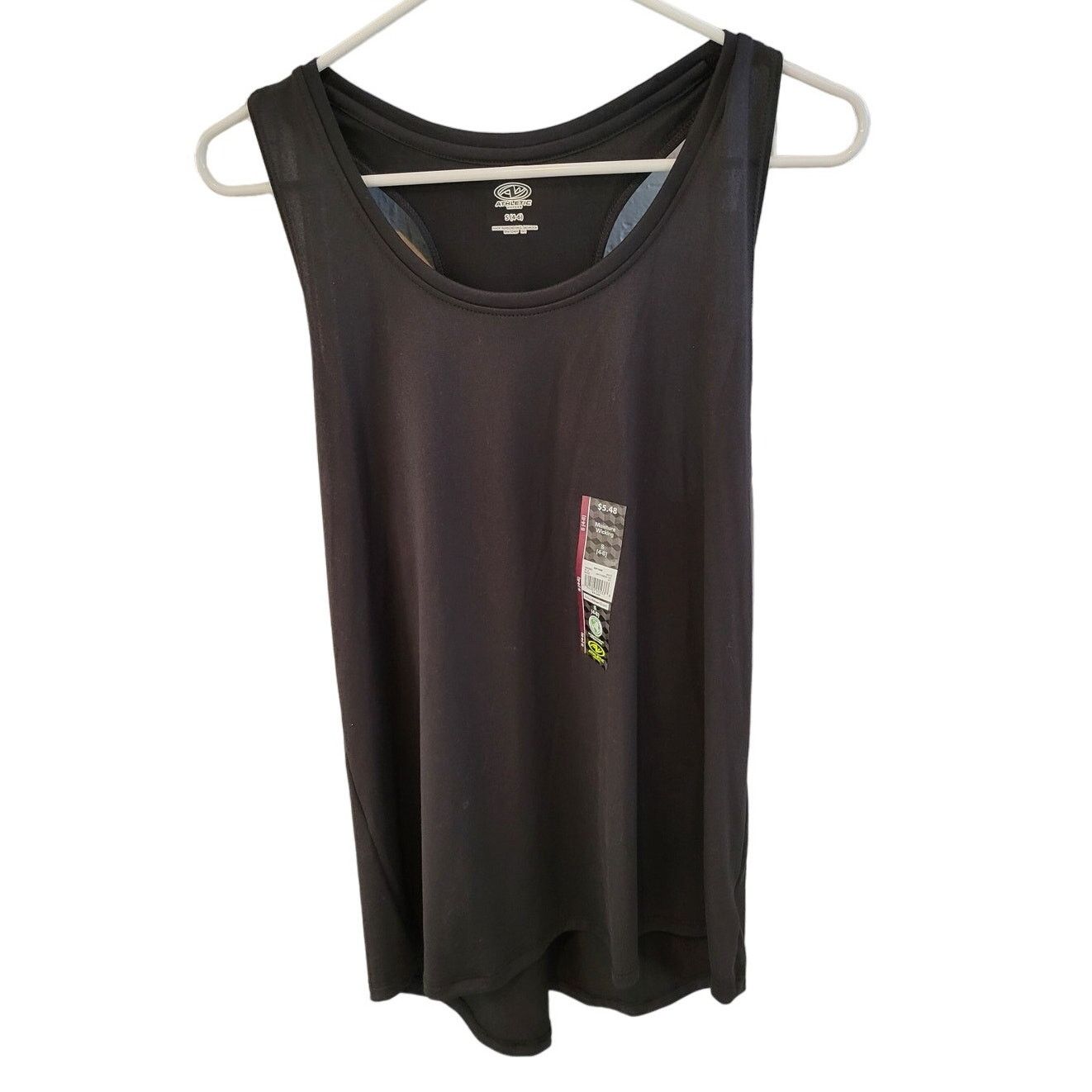 Athletic Works Athletic Works Moisture Wicking Black Tank Top - Small (4-6) Size S / US 4 / IT 40 - 1 Thumbnail
