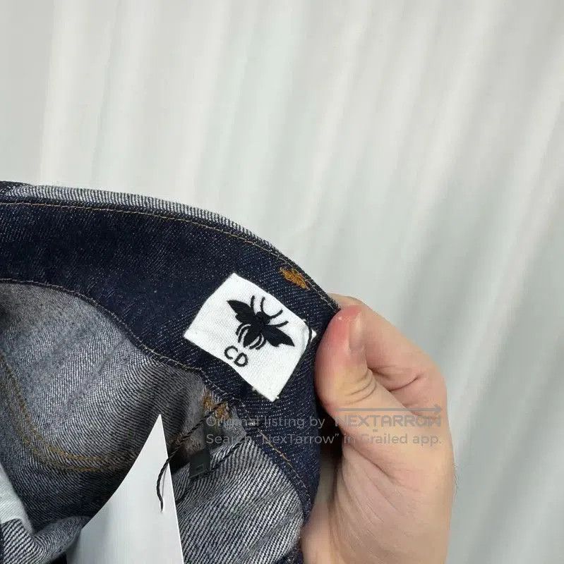 Dior Dior Blue Denim Overalls with Logo Embroidery . Size 23" - 6 Thumbnail