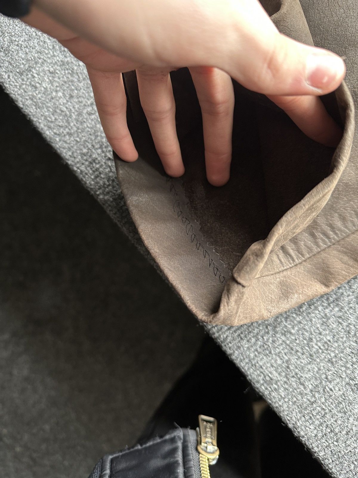 Other 🚨GRAIL MEN LEATHER PANTS Y2K WESTERN MOTORCYCLE Size US 29 - 7 Thumbnail