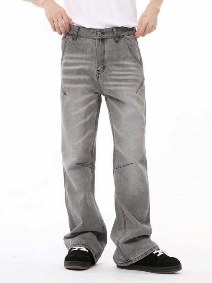 Japanese Brand × Jean Washed baggy micro flared jeans Size US 30 / EU 46 - 3 Thumbnail