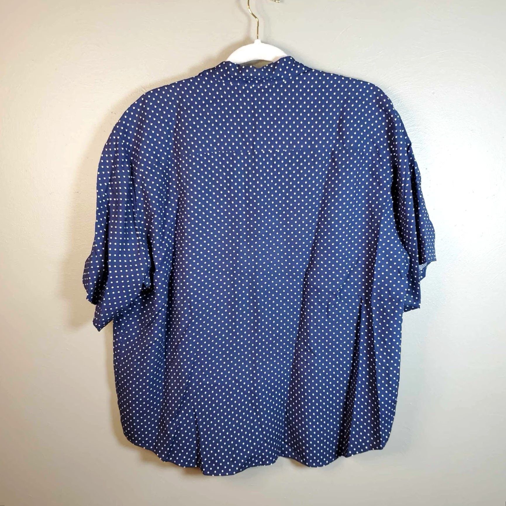 Pendleton VINTAGE Country Sophisticates By Pendleton Womens Blouse Button Up Top Polka Dot Sz 16 Size XXL / US 16-18 / IT 52-54 - 6 Thumbnail