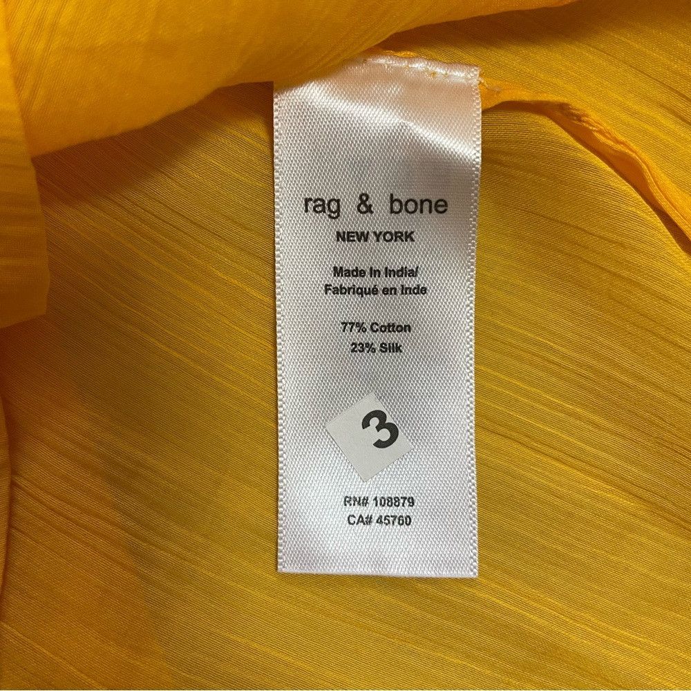 Rag & Bone NWT New $325 Rag & Bone Sachi Lace-Up Split Neck Silk Blend Size S / US 4 / IT 40 - 8 Thumbnail