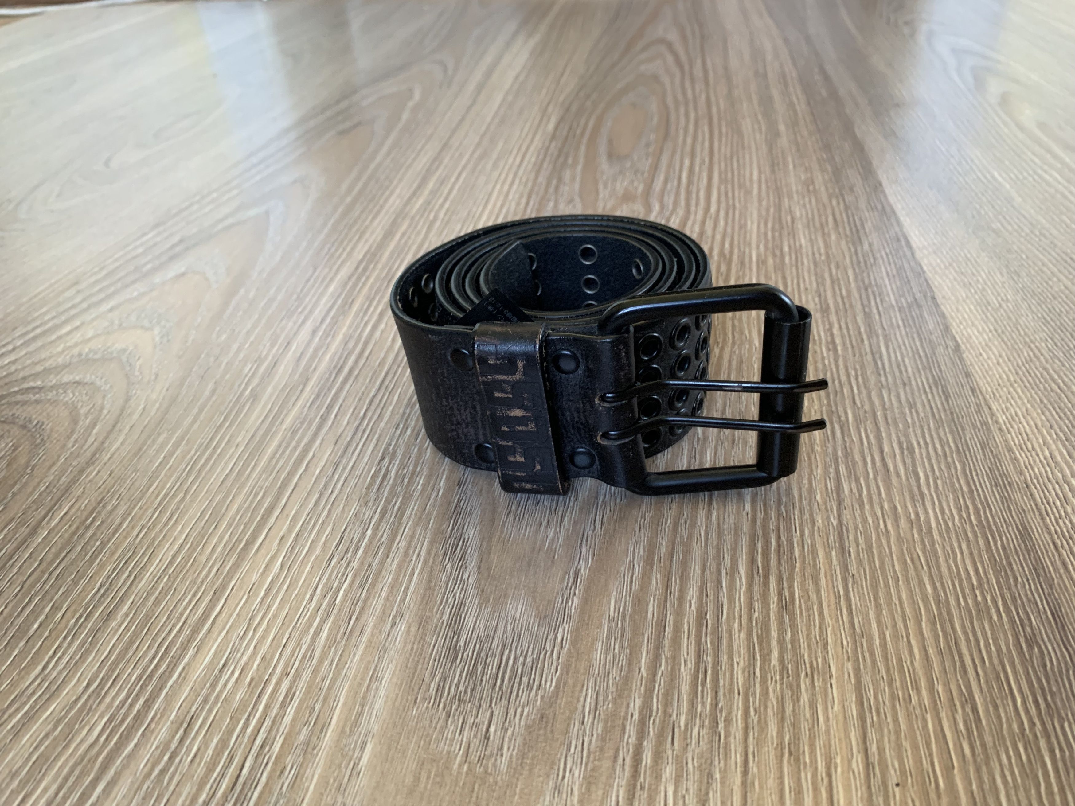 55DSL × Diesel 55DSL Vintage Archival Wide Rivet Perforated Leather Belt Size ONE SIZE - 1 Thumbnail
