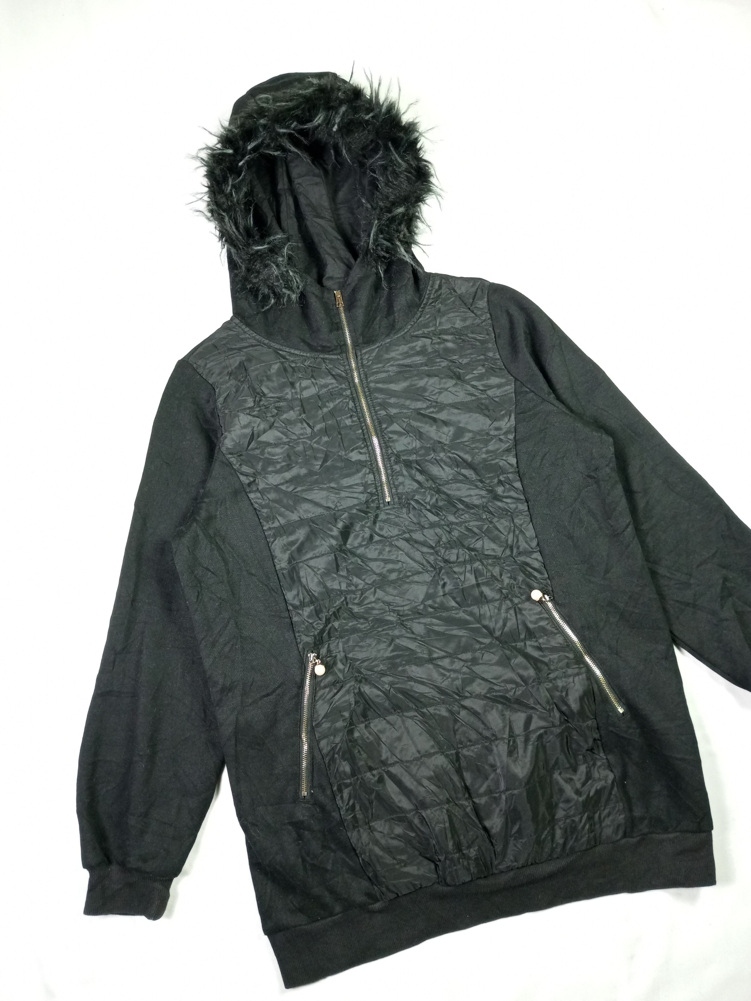 Other Crazy Black Half Zipper Fur Hoodie Lgb Style Size US L / EU 52-54 / 3 - 3 Thumbnail