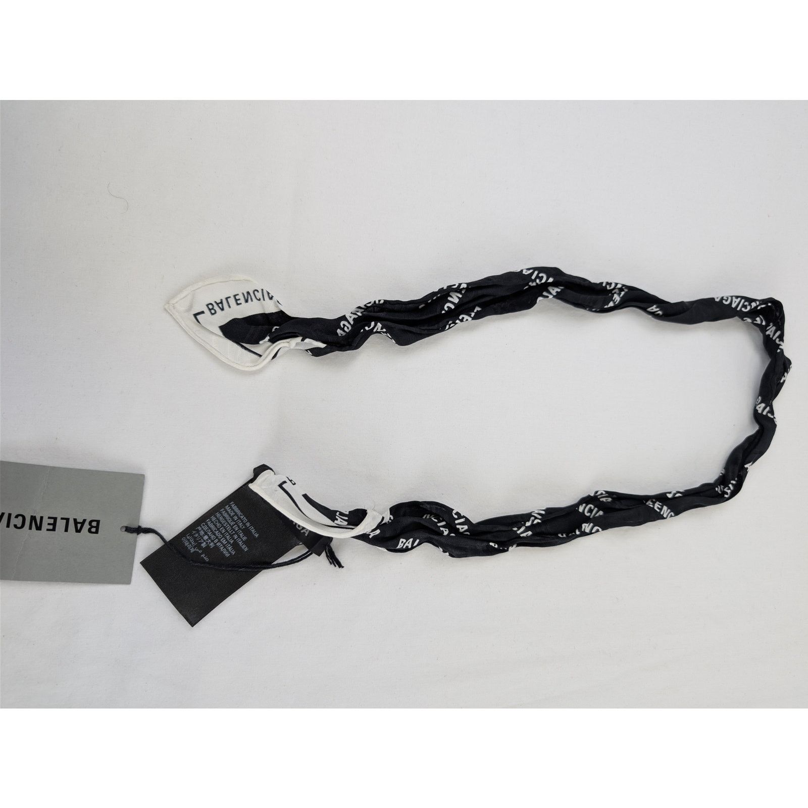 Balenciaga o1rshd1 Q:2/OS/ SC All Over Cropped Jacquard BB Monogram Tie Size ONE SIZE - 6 Thumbnail