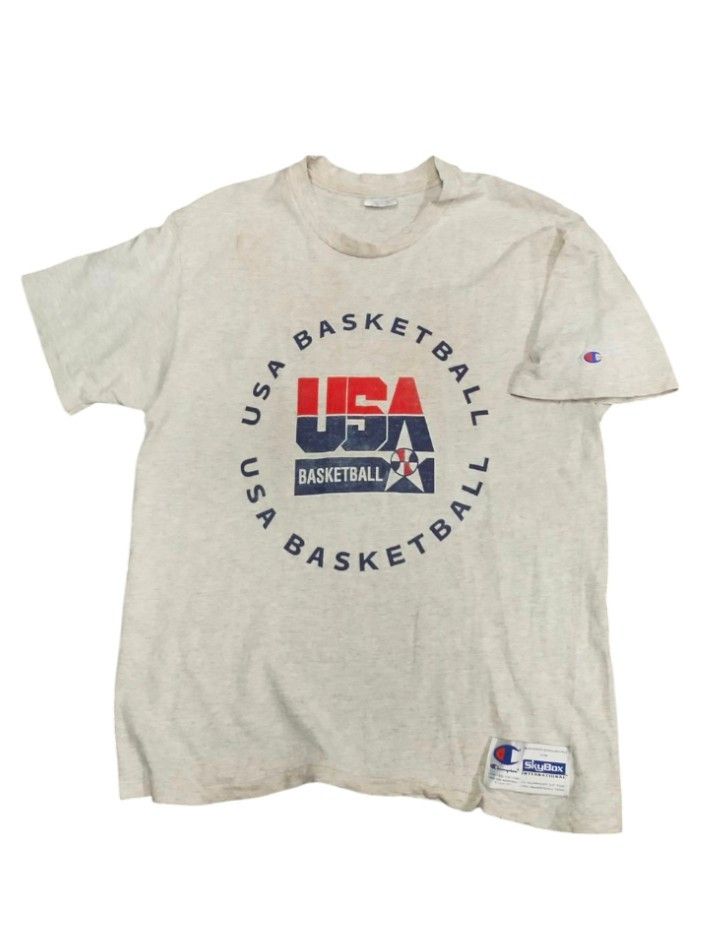Vintage VINTAGE X CHAMPION BASKETBALL VTG TEE Size US L / EU 52-54 / 3 - 13 Thumbnail