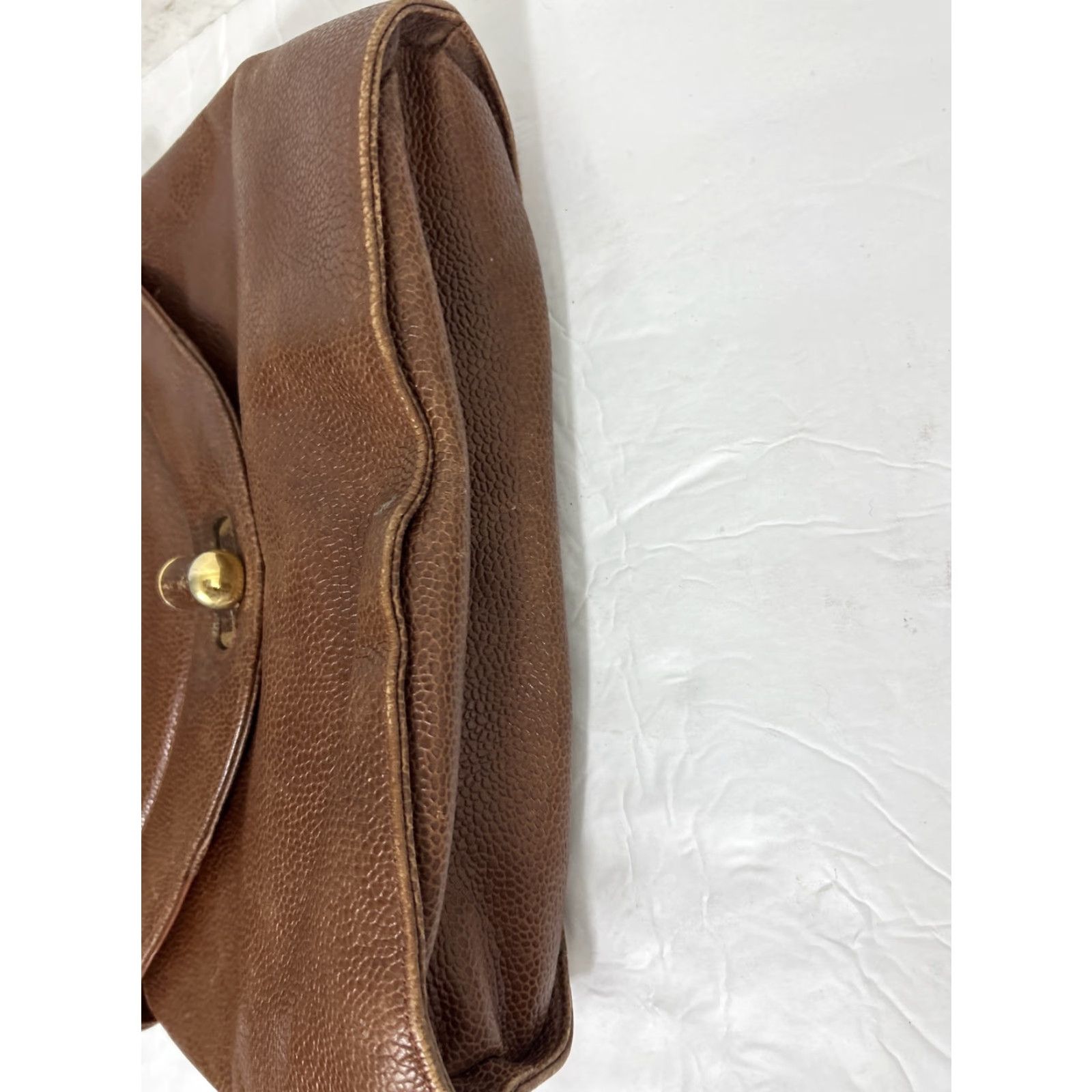 Vintage VINTAGE Susan Gail Bellido Leather Handbag Top Handle Bag Single Strap Turn Lock Brown 11x9x5 Womens Ladies Bag Accessories Size ONE SIZE - 5 Thumbnail