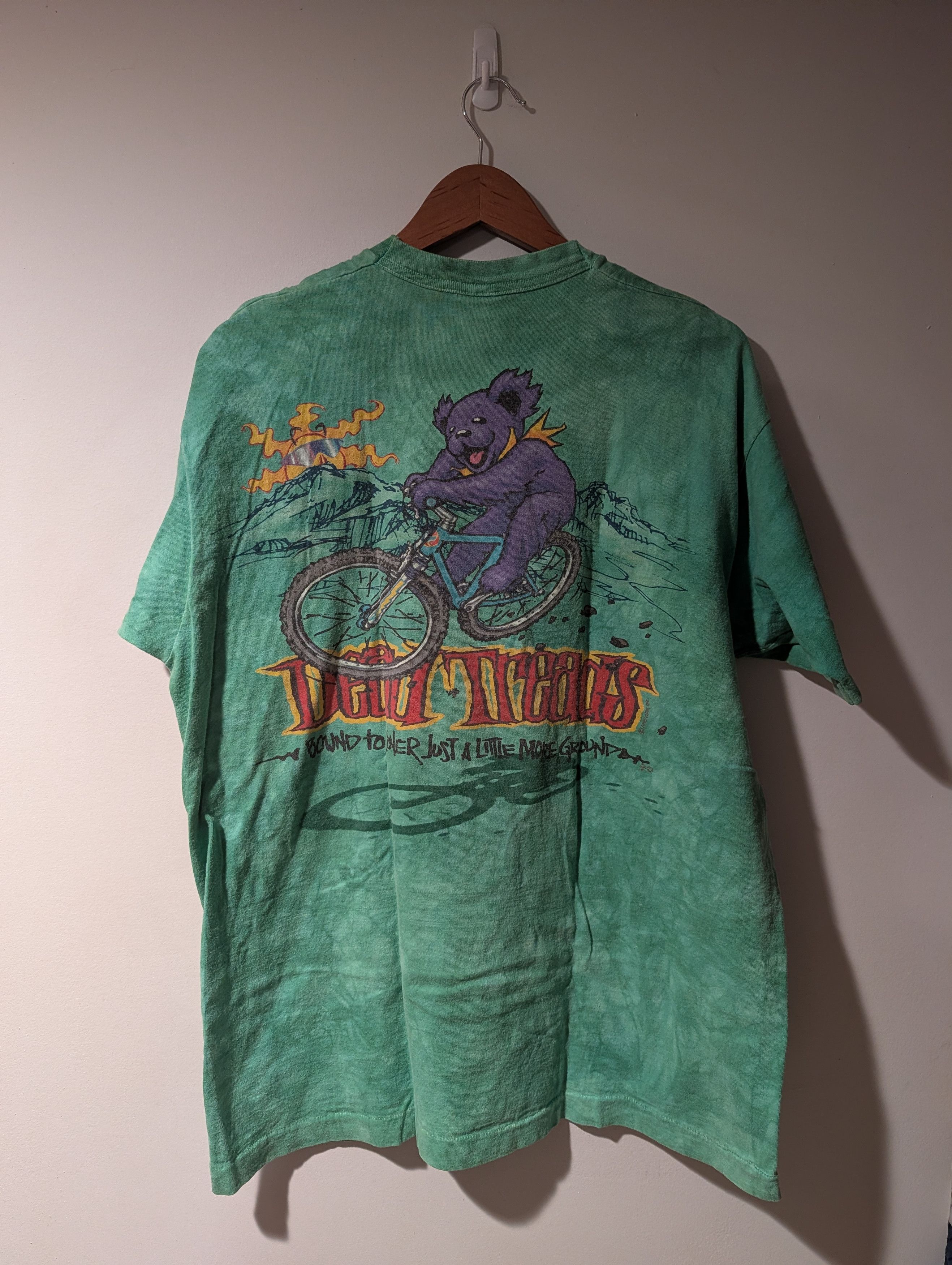 Grateful Dead Vintage 1995 Grateful Dead T Shirt Liquid Blue Mountain Bike Size US XL / EU 56 / 4 - 4 Thumbnail