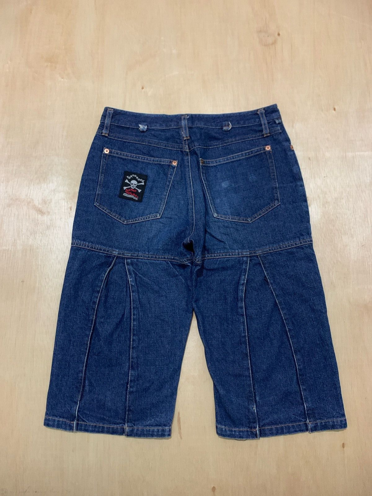 Hysteric Glamour × If Six Was Nine × Japanese Brand Tokyo Rock Super Lovers Skull Short Jeans Size US 29 - 1 Thumbnail