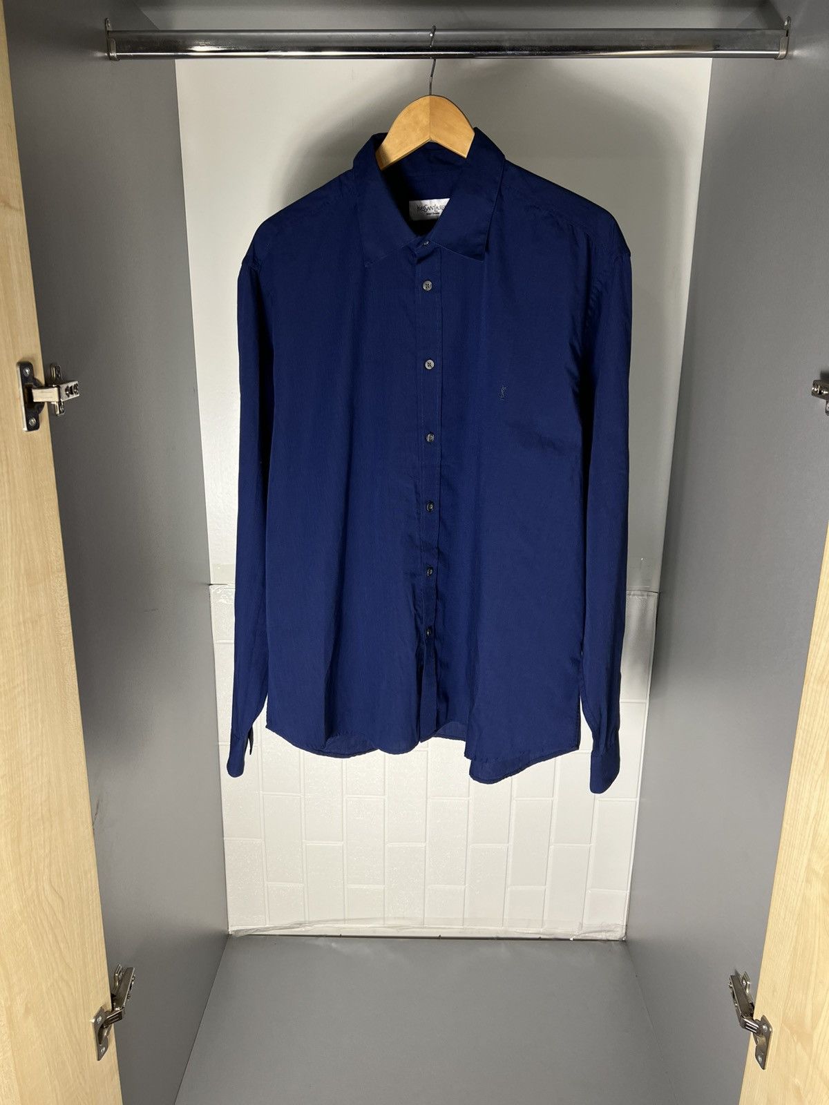 Saint Laurent Paris VINTAGE YVES SAINT LAURENT CLASSIC DESIGNER SHIRT CASUAL 90s Size US XL / EU 56 / 4 - 8 Thumbnail