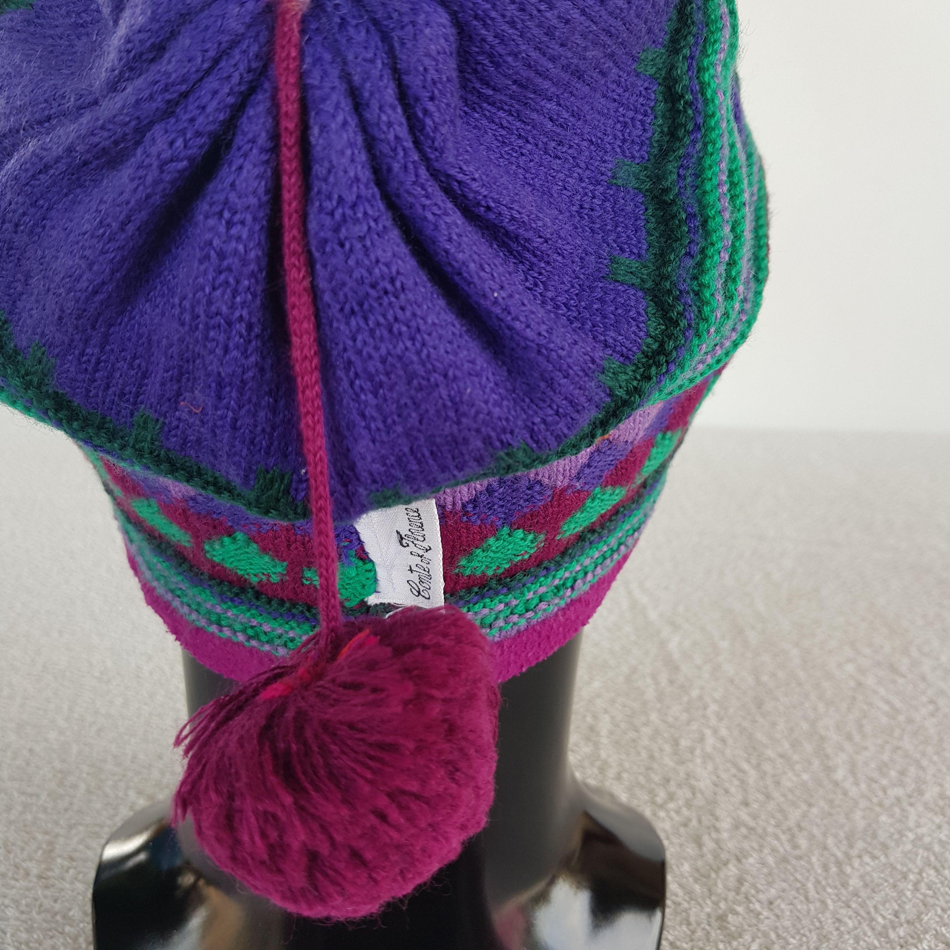 Japanese Brand Vintage Conte of Florence Beanie Ribbed Knit Snow Caps Hats. Size ONE SIZE - 5 Thumbnail
