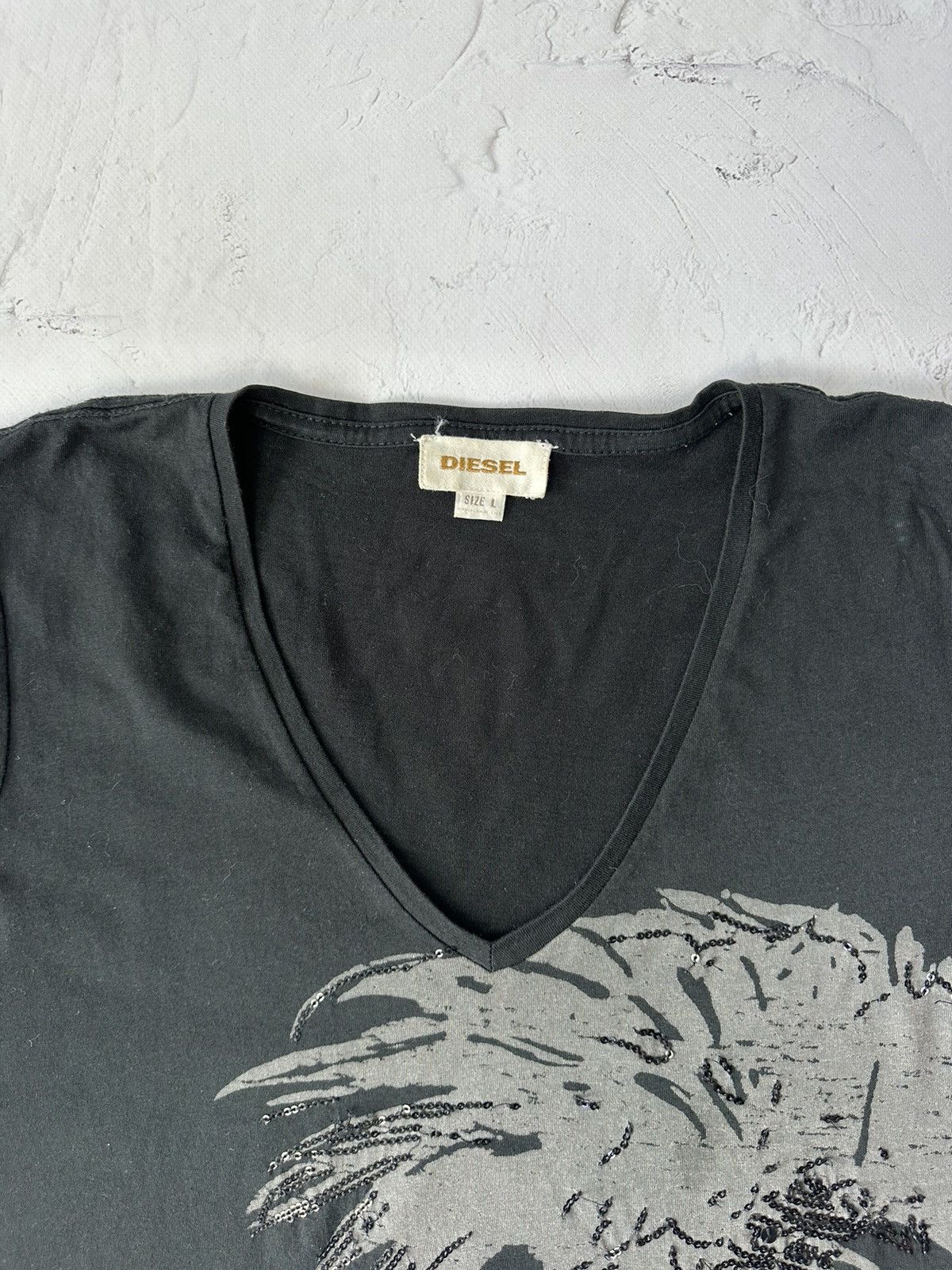 Diesel Y2K Diesel Printed Black Long Sleeve Size L / US 10 / IT 46 - 5 Thumbnail