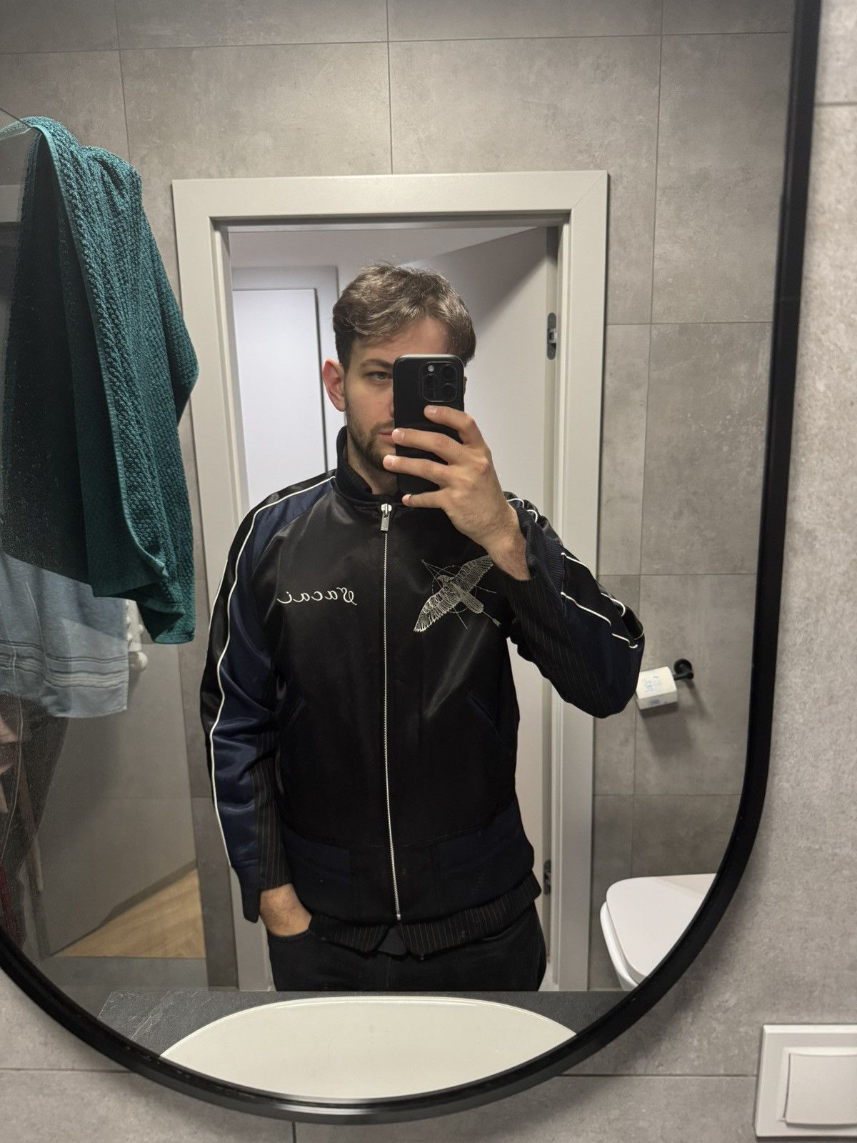 Japanese Brand × Sacai Ultra Rare Sacai x Dr. woo SS19 Jacket with marine grail Size US M / EU 48-50 / 2 - 14 Thumbnail