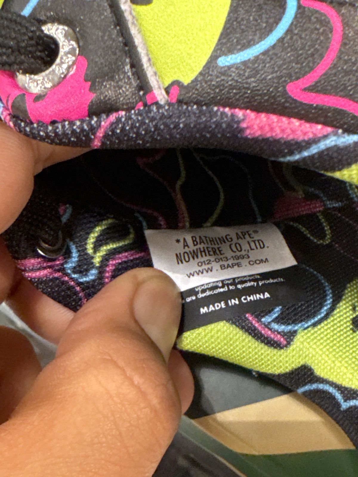 Bape Bape Complexcon Black/Multi Color Bapestas Size US 9 / EU 42 - 8 Thumbnail