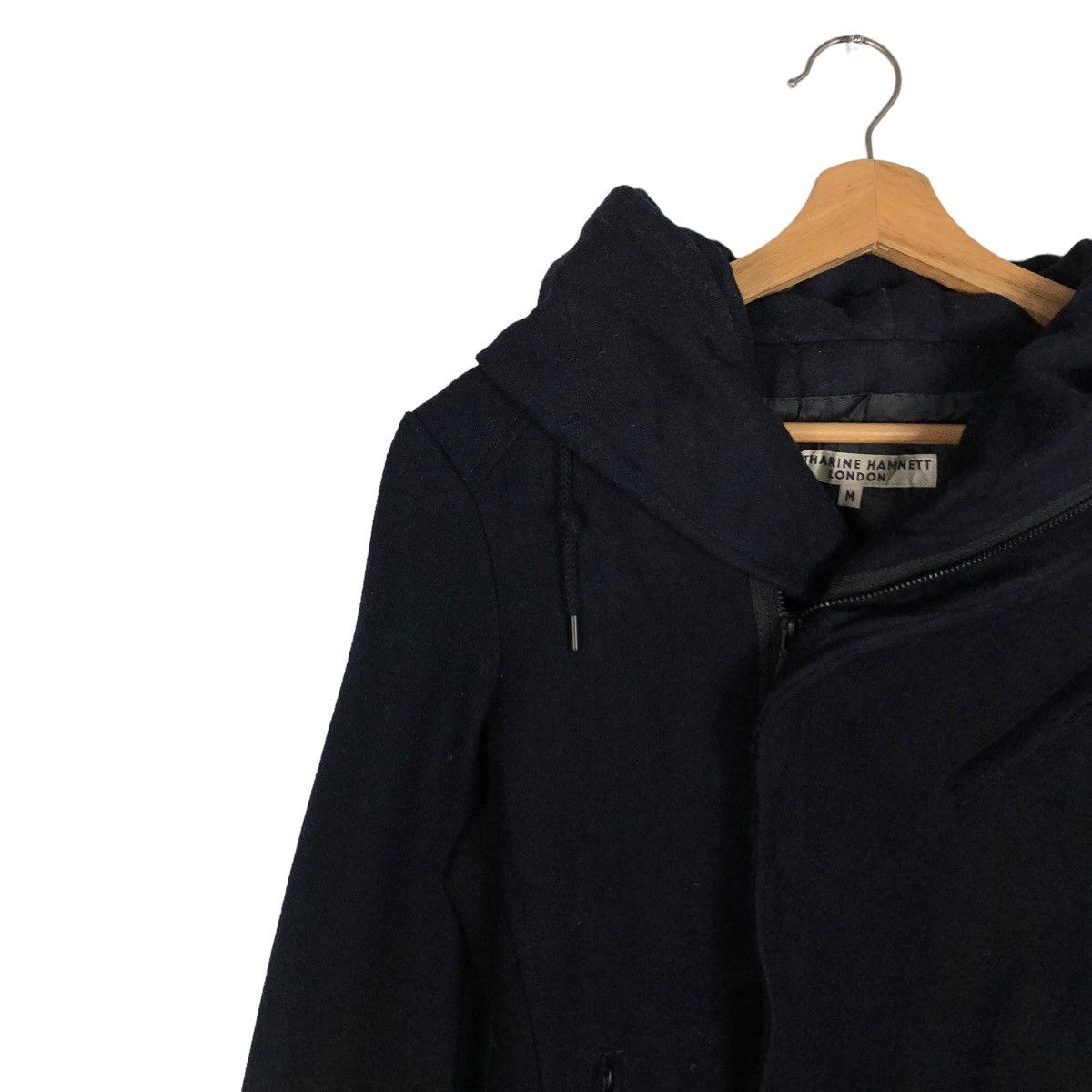Katharine Hamnett London 🔥Rare Design Rich Blue Double Collar Design Issey Miyake Size M / US 6-8 / IT 42-44 - 7 Thumbnail