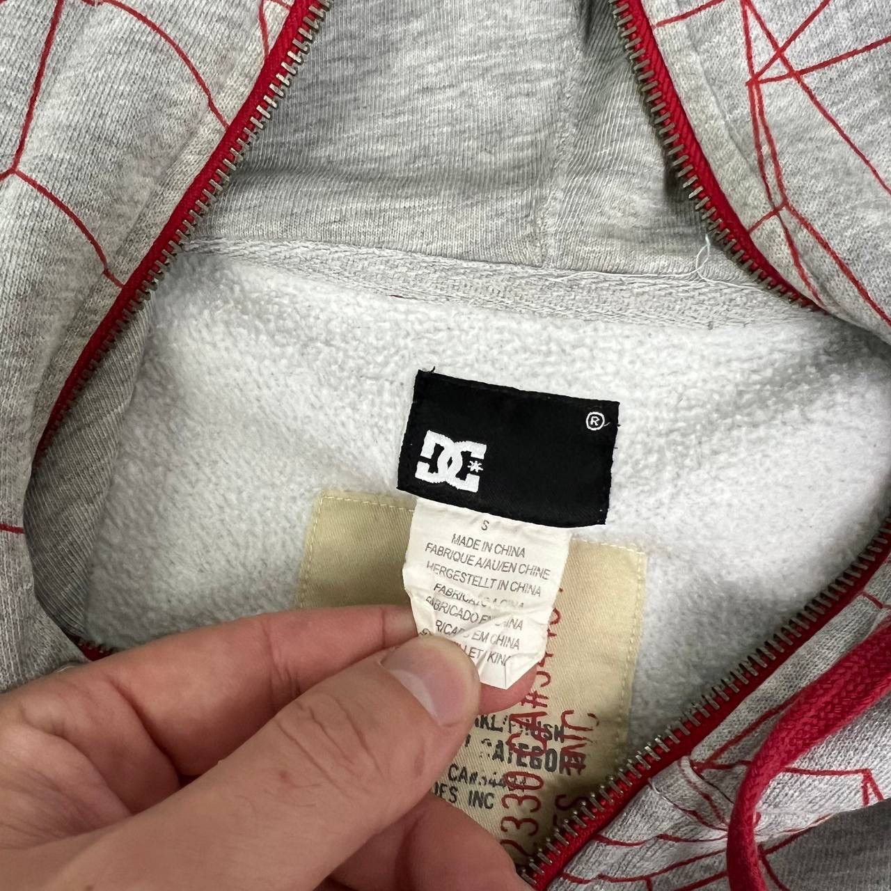 DC Full Zip Hoodie Dc Vintage Y2k Style Rare Over Print Crazy Size US S / EU 44-46 / 1 - 7 Thumbnail