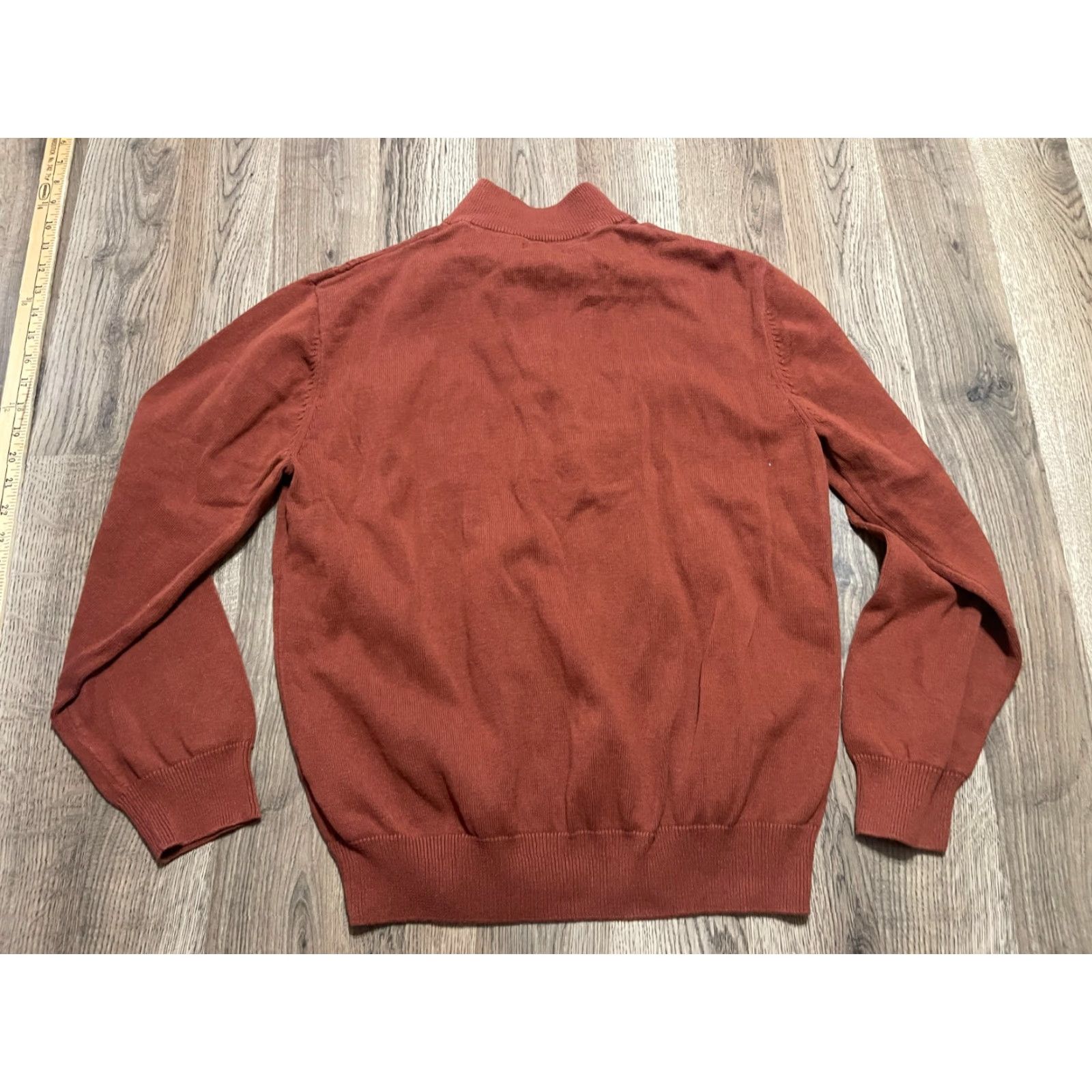 Vintage Consensus Sweater Men’s Size Medium Orange 1/4 Zip Pullover Long Sleeve Size US M / EU 48-50 / 2 - 2 Thumbnail