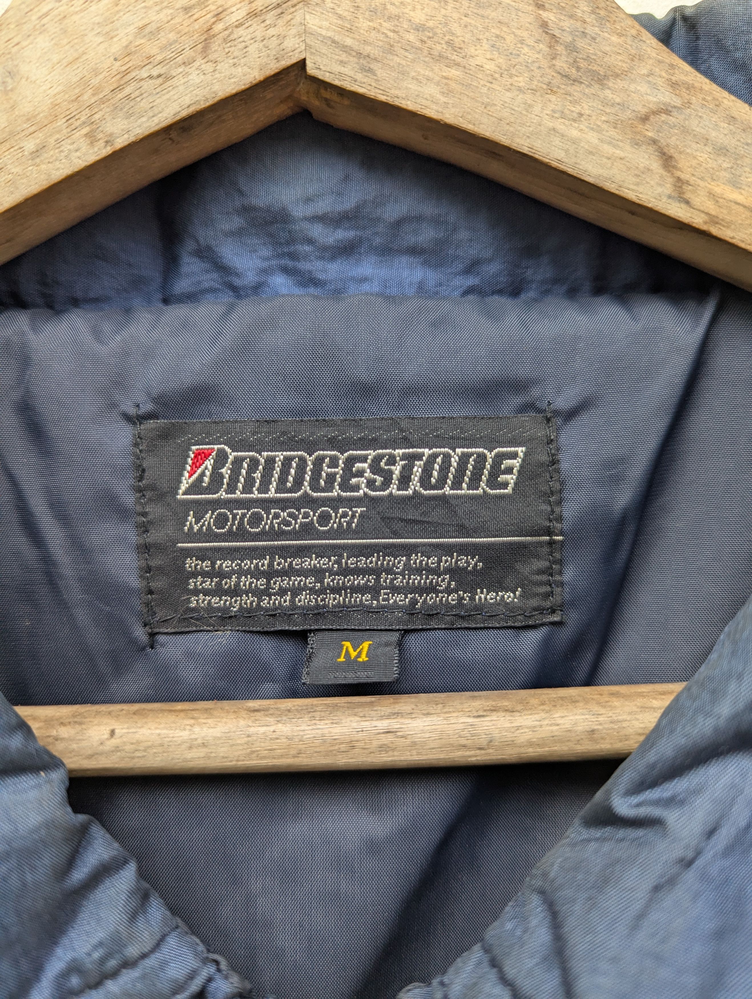 Japanese Brand VINTAGE BRIDGESTONE MOTORSPORTS BOMBER SWEATER Size US M / EU 48-50 / 2 - 6 Thumbnail