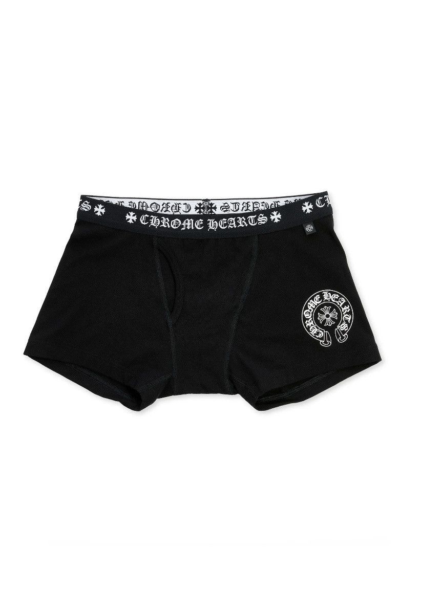 image of Chrome Hearts Boxers Shorts in Black, Men's