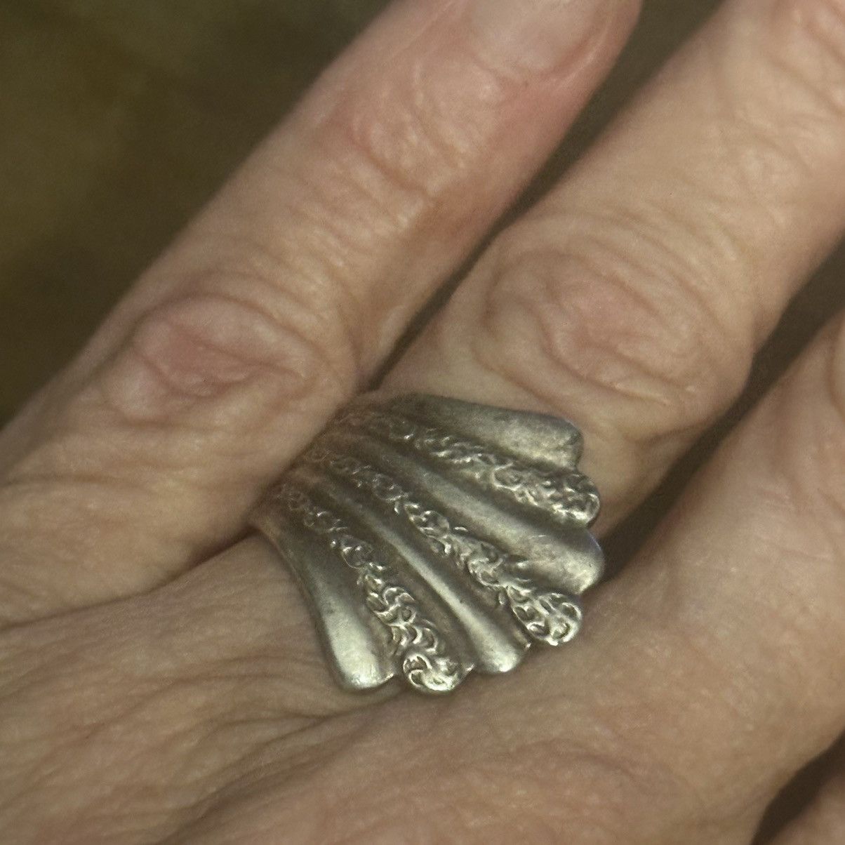 Vintage Vintage silver spoon ring Size ONE SIZE - 4 Thumbnail