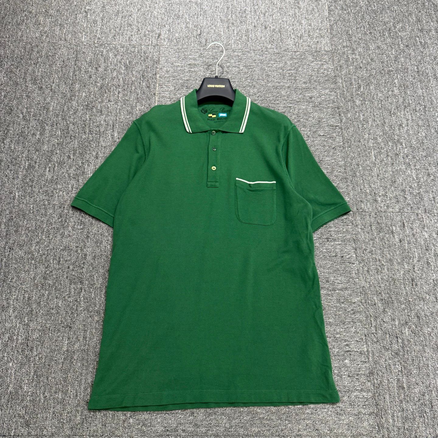 Loro Piana Green Short Sleeve Polo Shirt Size M Size US M / EU 48-50 / 2 - 1 Thumbnail