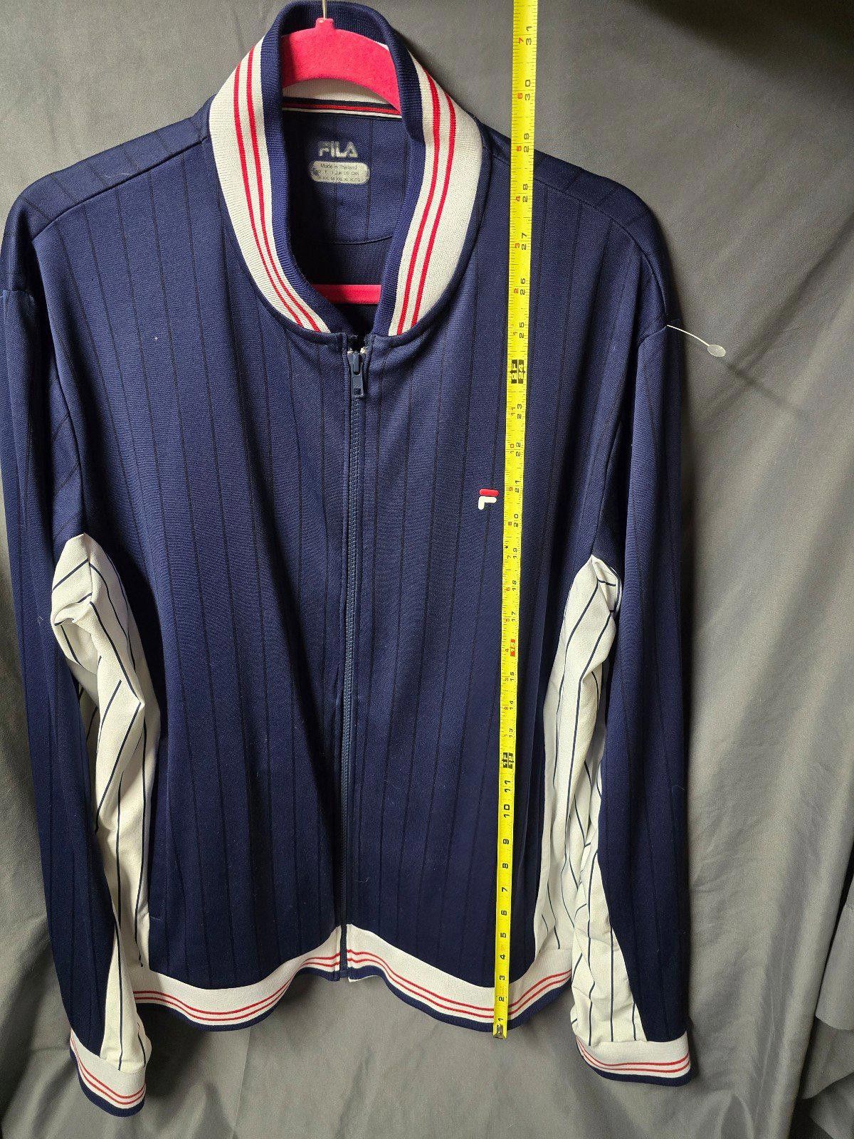 Fila Fila Tennis Track Jacket Settanta Pinstripe Vtg Sz XL Borg Size US XL / EU 56 / 4 - 5 Thumbnail