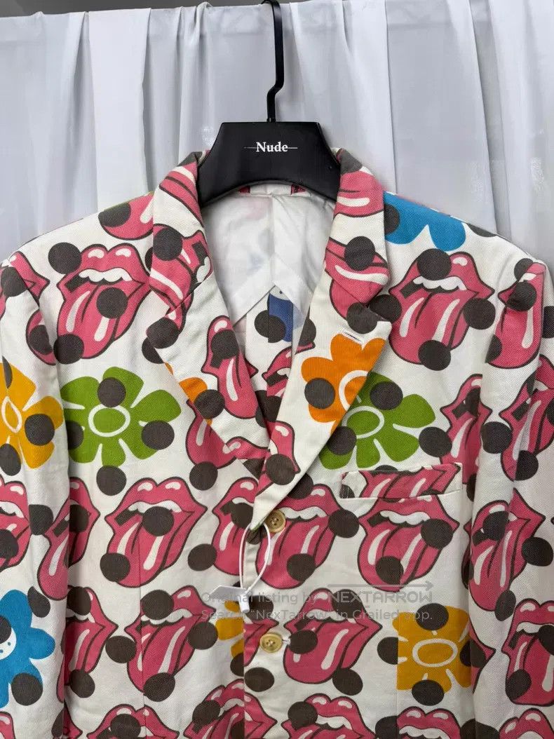 Comme des Garcons Comme des Garçons Size M Pop art cotton blazer with Rolling Size 38R - 4 Thumbnail