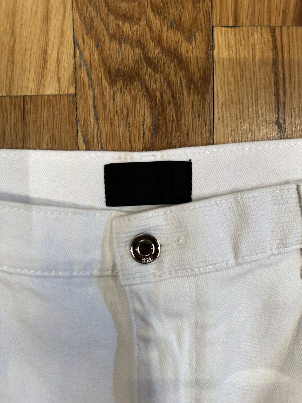 Rta Rta Black 3D Spell White Denim Jeans Size 34 Size US 34 / EU 50 - 3 Thumbnail