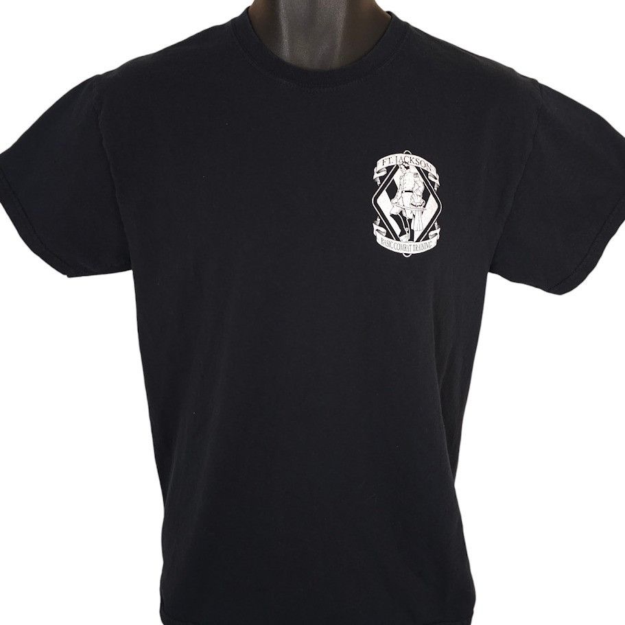 Gildan US Army T Shirt Mens Size Medium Black Ft Jackson Basic Size US M / EU 48-50 / 2 - 2 Thumbnail