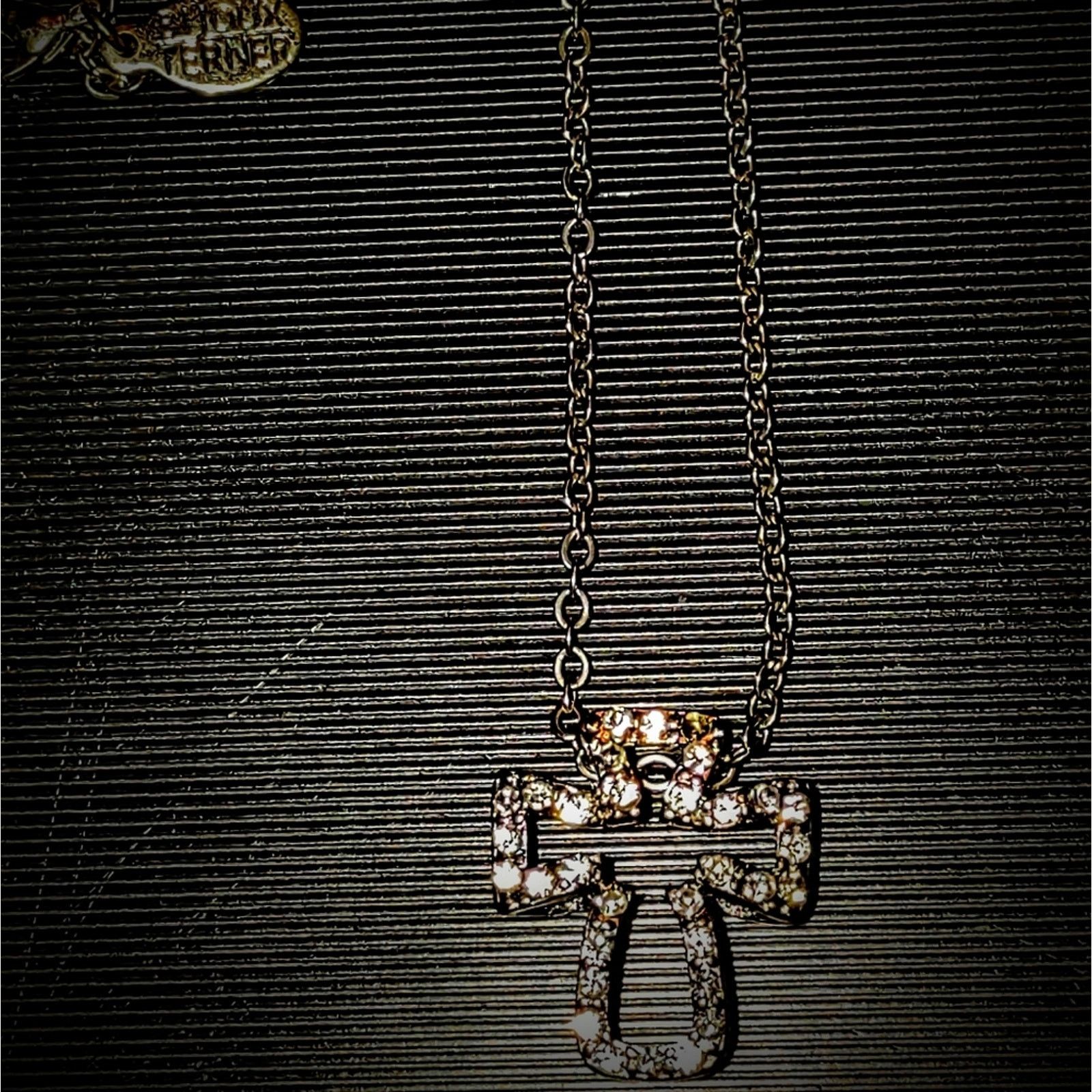 Vintage Beautiful vintage rhinestone cross with Maker's Mark Size ONE SIZE - 2 Thumbnail
