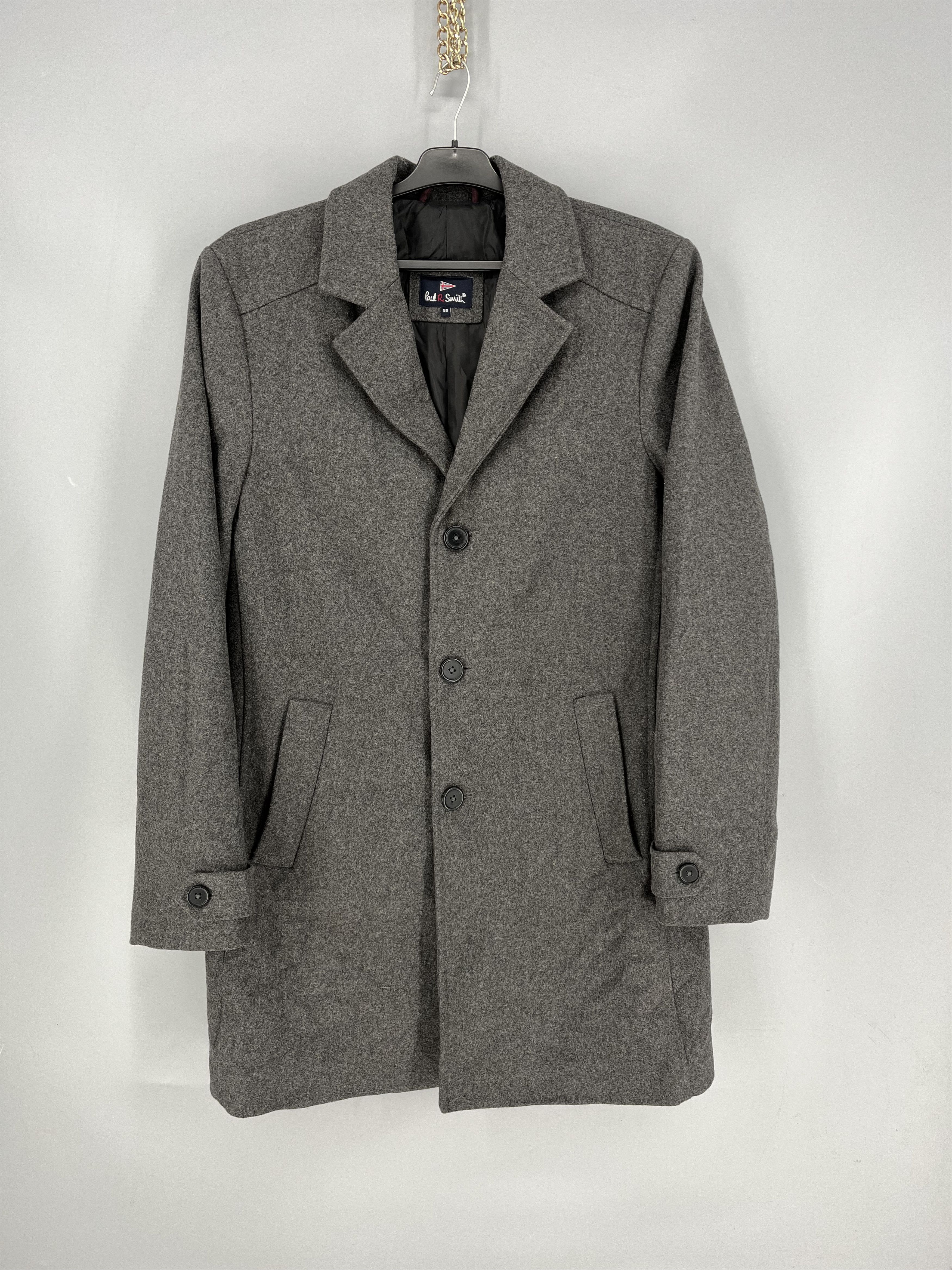 Paul Smith Paul R. Smith Mens Wool Blend Coat Size 50 Grey 3 Button Cla Size US M / EU 48-50 / 2 - 1 Thumbnail