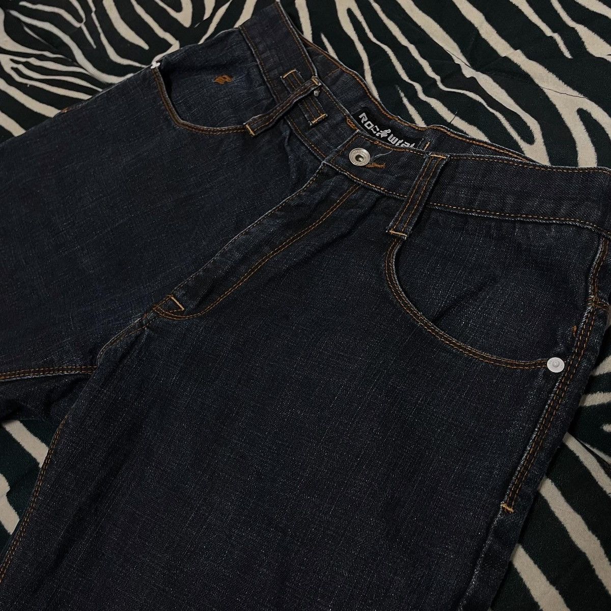 Rocawear × Southpole × Vintage Vintage Big Logo Jeans Rocawear Black Embroidered Size US 34 / EU 50 - 5 Thumbnail