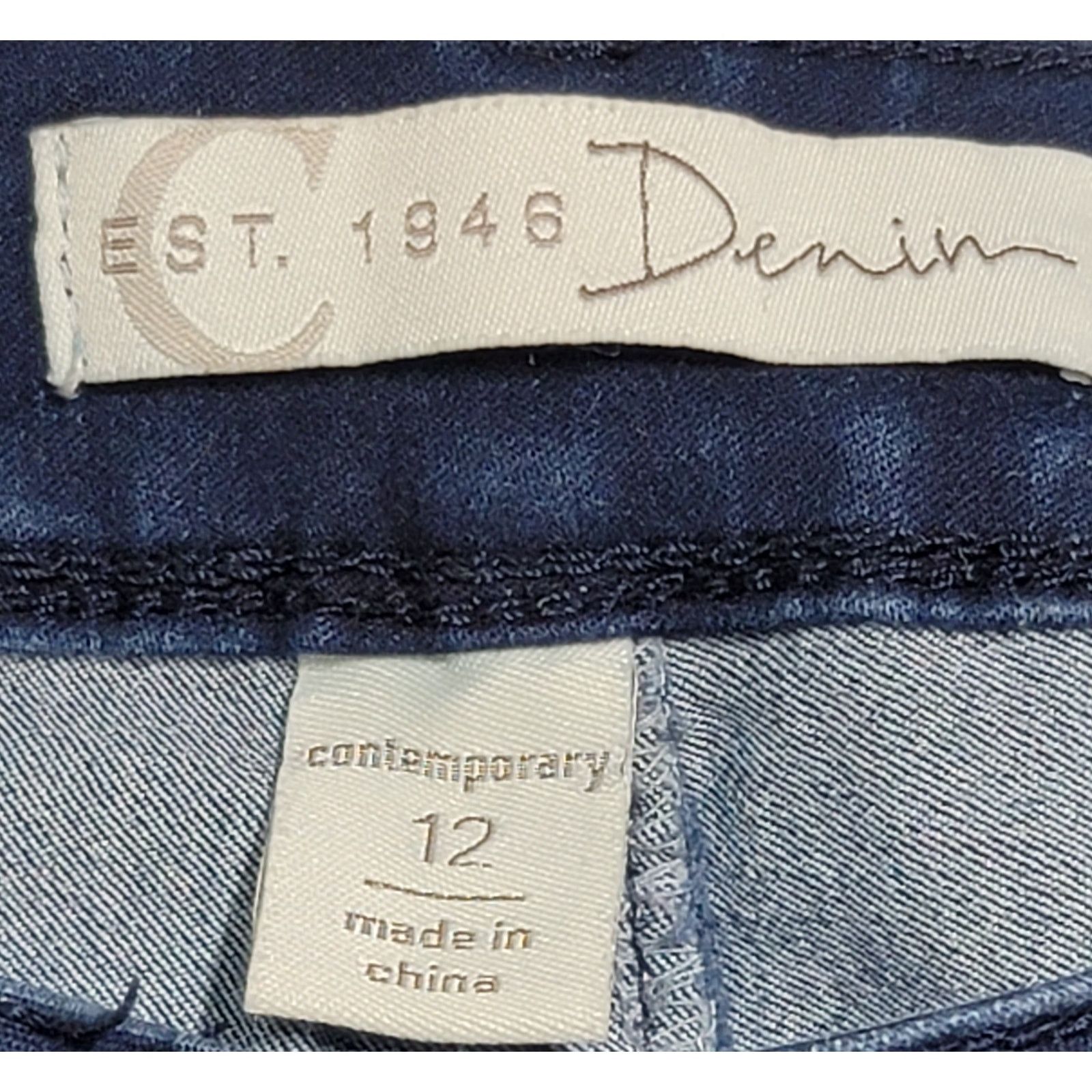 Other Cato Blue Contemporary Denim Jeans 12 Lightweight Stretch Size 34" / US 12 / IT 48 - 3 Thumbnail