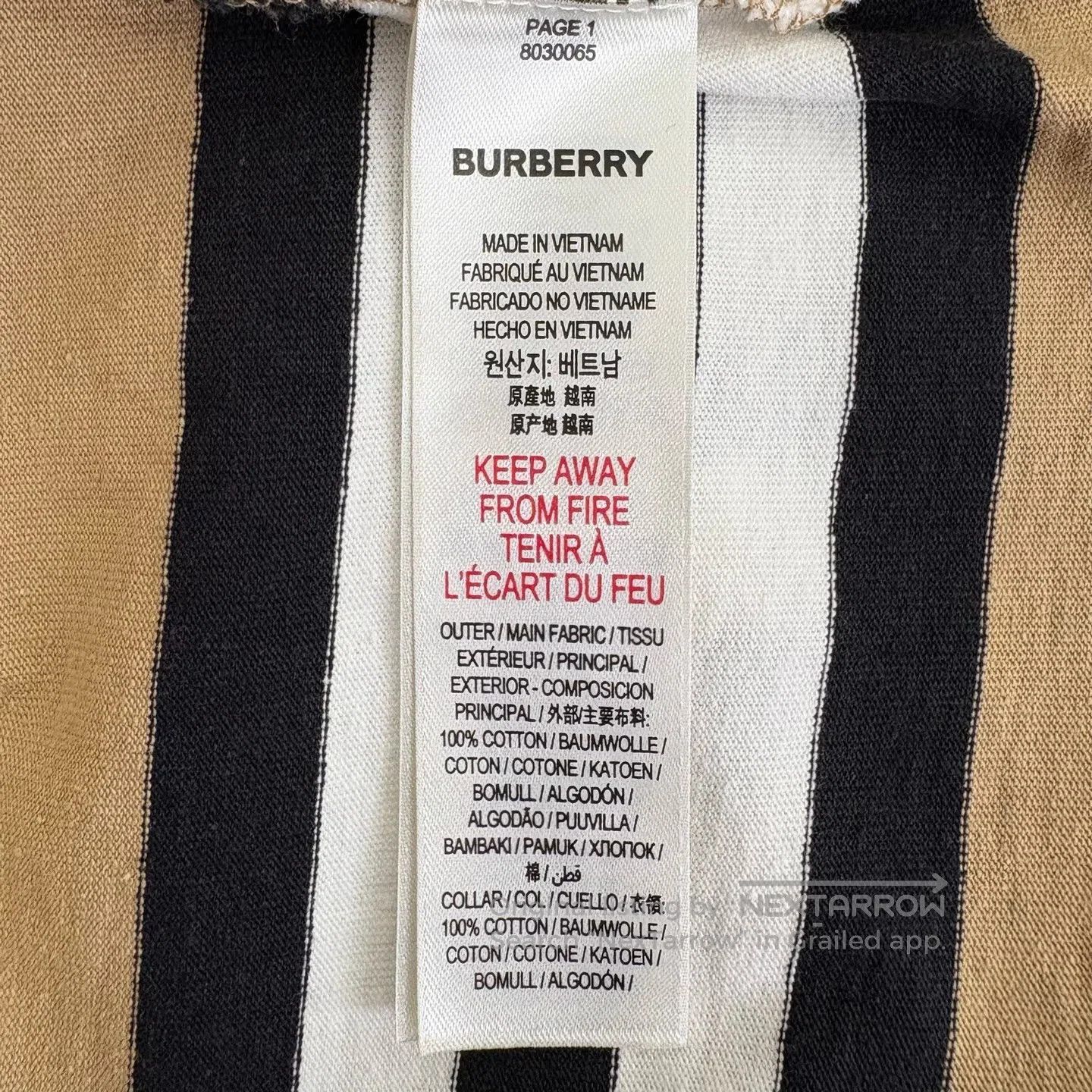 Burberry Burberry size14Y Striped Polo Long Dress Size XXS / US 00 / IT 34 - 4 Thumbnail