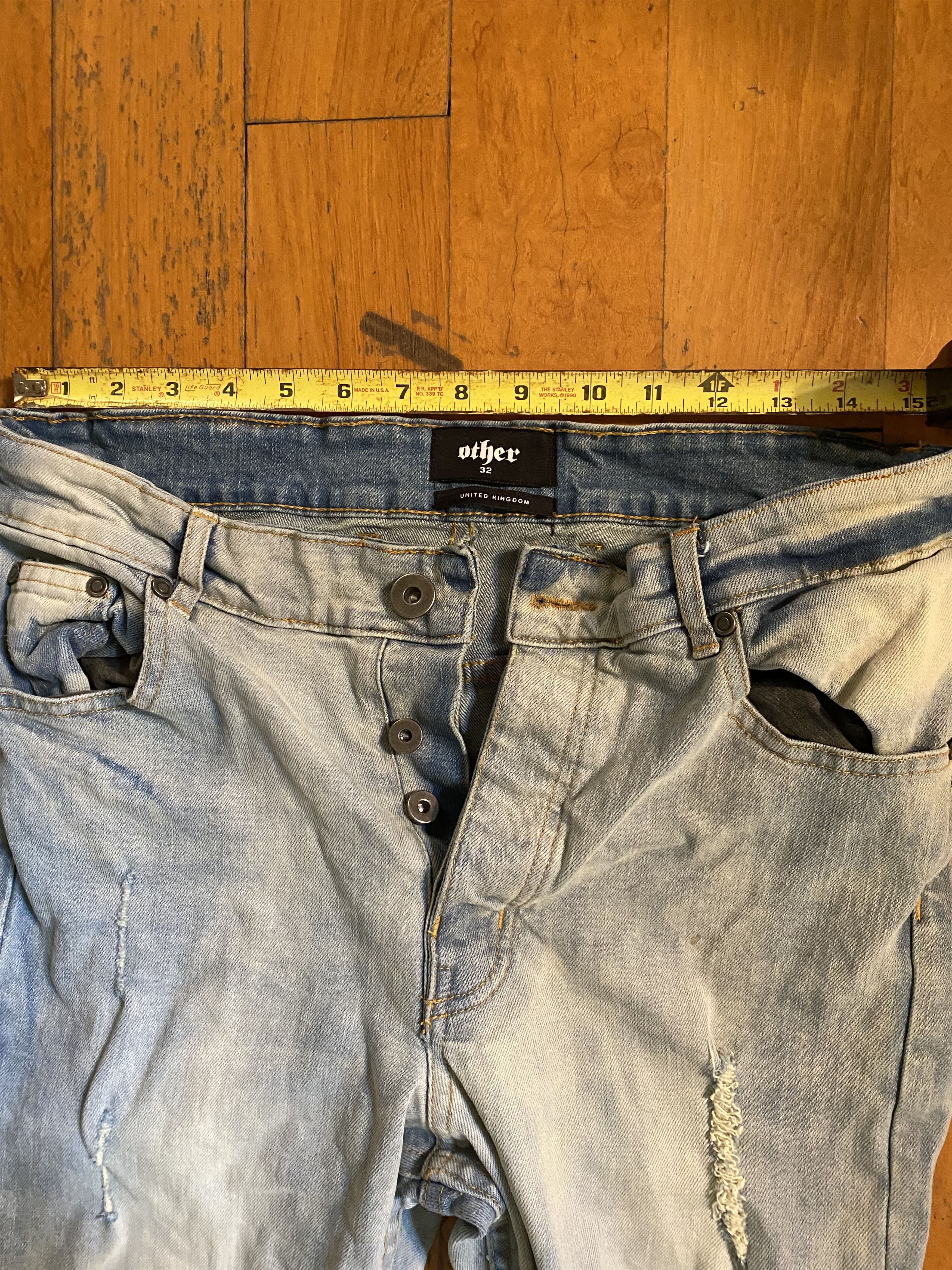 Other UK other UK distressed skinny jeans Size US 32 / EU 48 - 4 Thumbnail