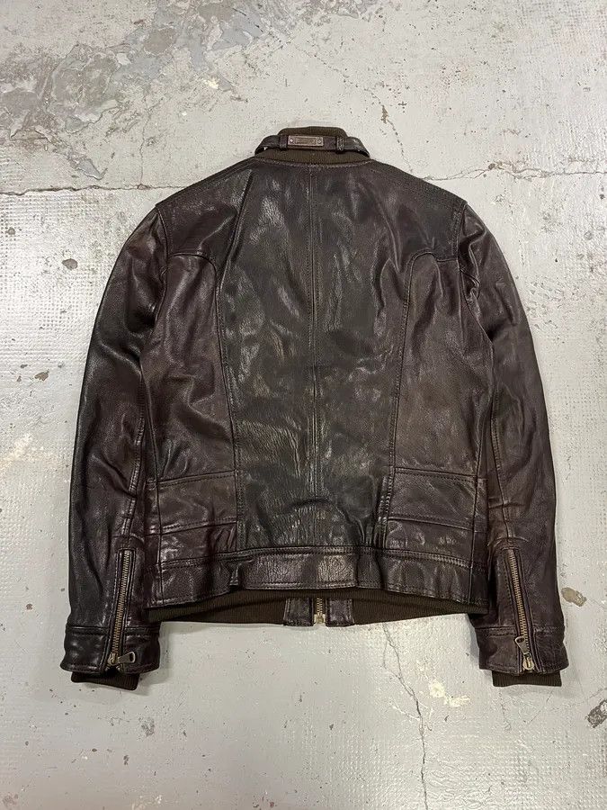 Dolce & Gabbana AW2008 Dolce & Gabbana Brown Leather Biker Jacket Size US M / EU 48-50 / 2 - 7 Thumbnail