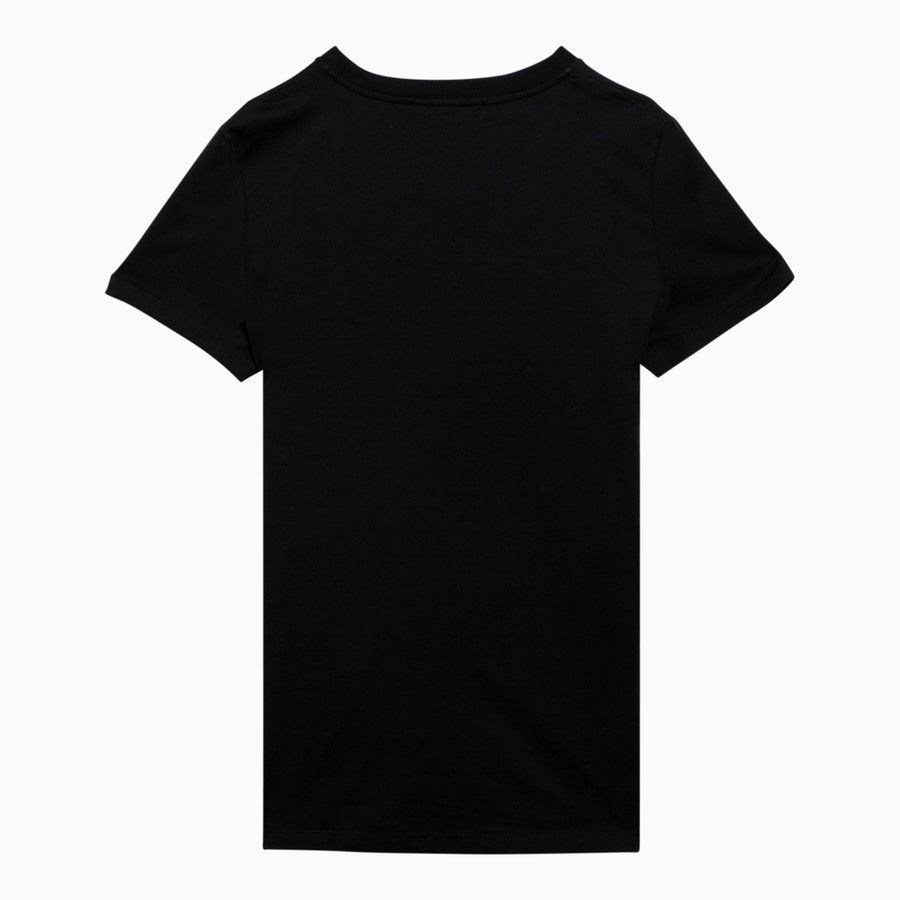 Max Mara o1d2blof0824 Logo T-Shirts in Black Size XS / US 0-2 / IT 36-38 - 2 Thumbnail