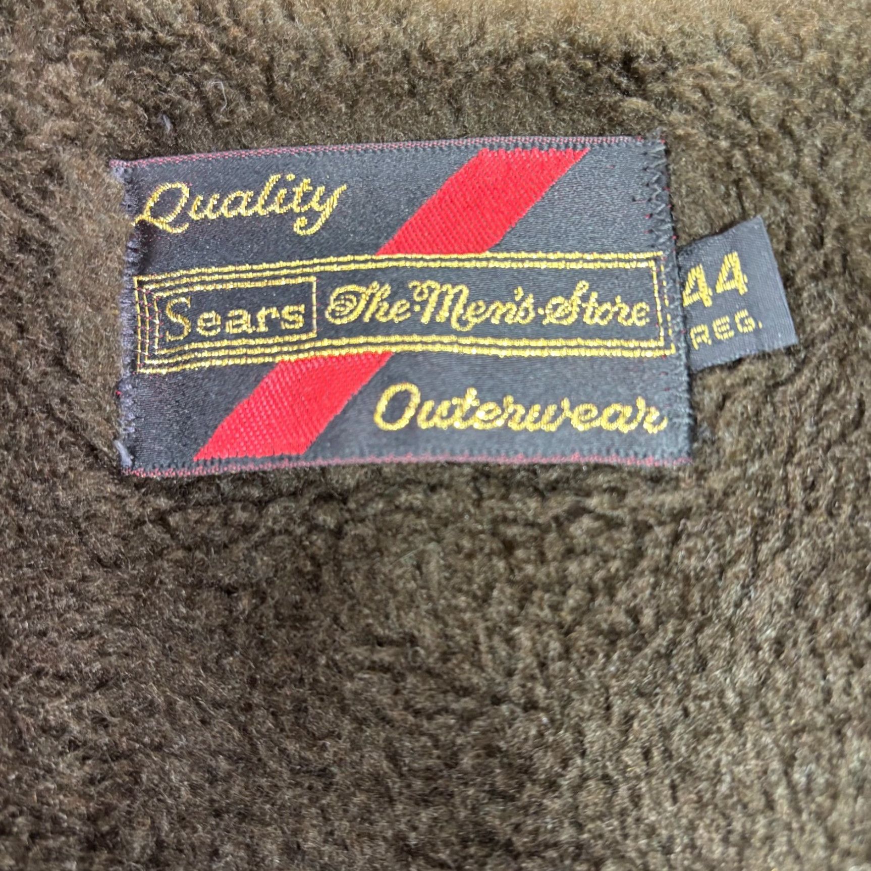 Sears VTG Sears The Men’s Store Corduroy Jacket Olive Green Lined Sherpa 44 Regular Size US S / EU 44-46 / 1 - 5 Thumbnail