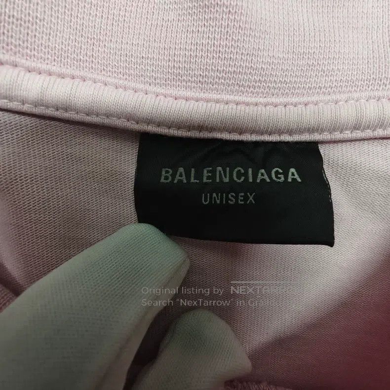 Balenciaga Balenciaga Pink Double B Rhinestone Short Sleeve Size US M / EU 48-50 / 2 - 3 Thumbnail
