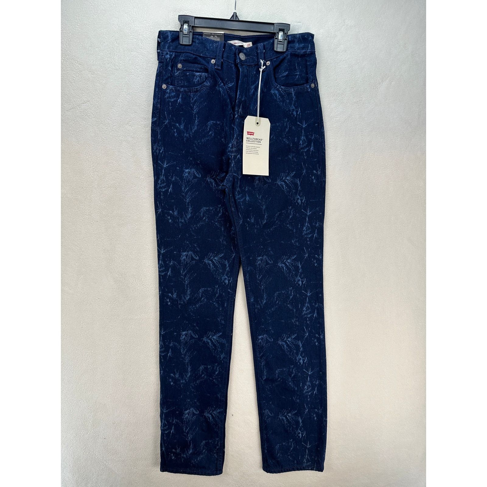 Levi's LEVI'S WELLTHREAD WOMEN'S 27X31 70S HIGH STRAIGHT JEANS DARK Size 27" / US 4 / IT 40 - 1 Thumbnail
