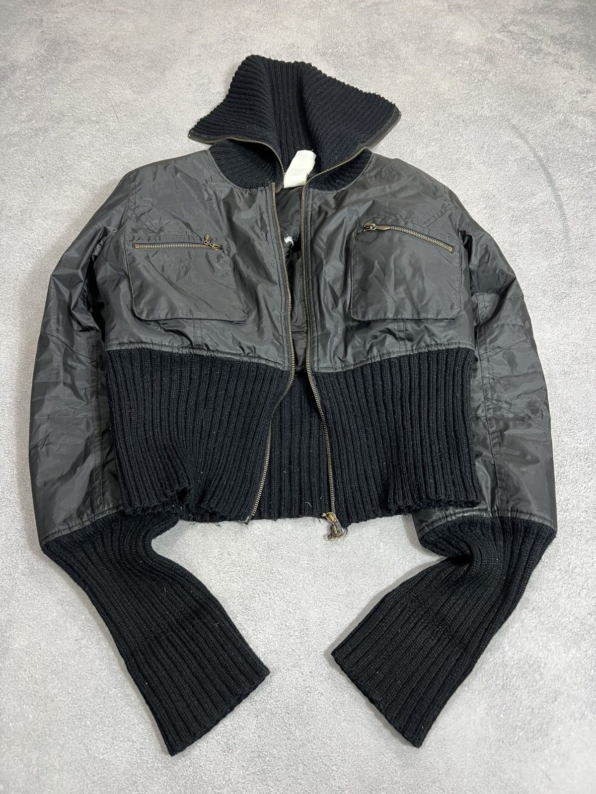 VTG If Six Was Nine Style Puffer Bomber Jacket Fur Hood