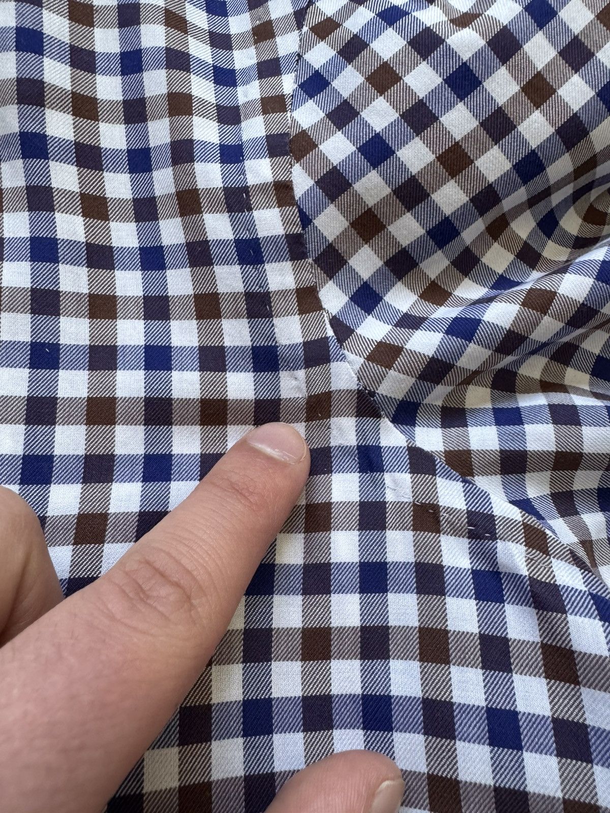 Kiton Kiton Check Print Button Up Shirt Size US L / EU 52-54 / 3 - 12 Thumbnail