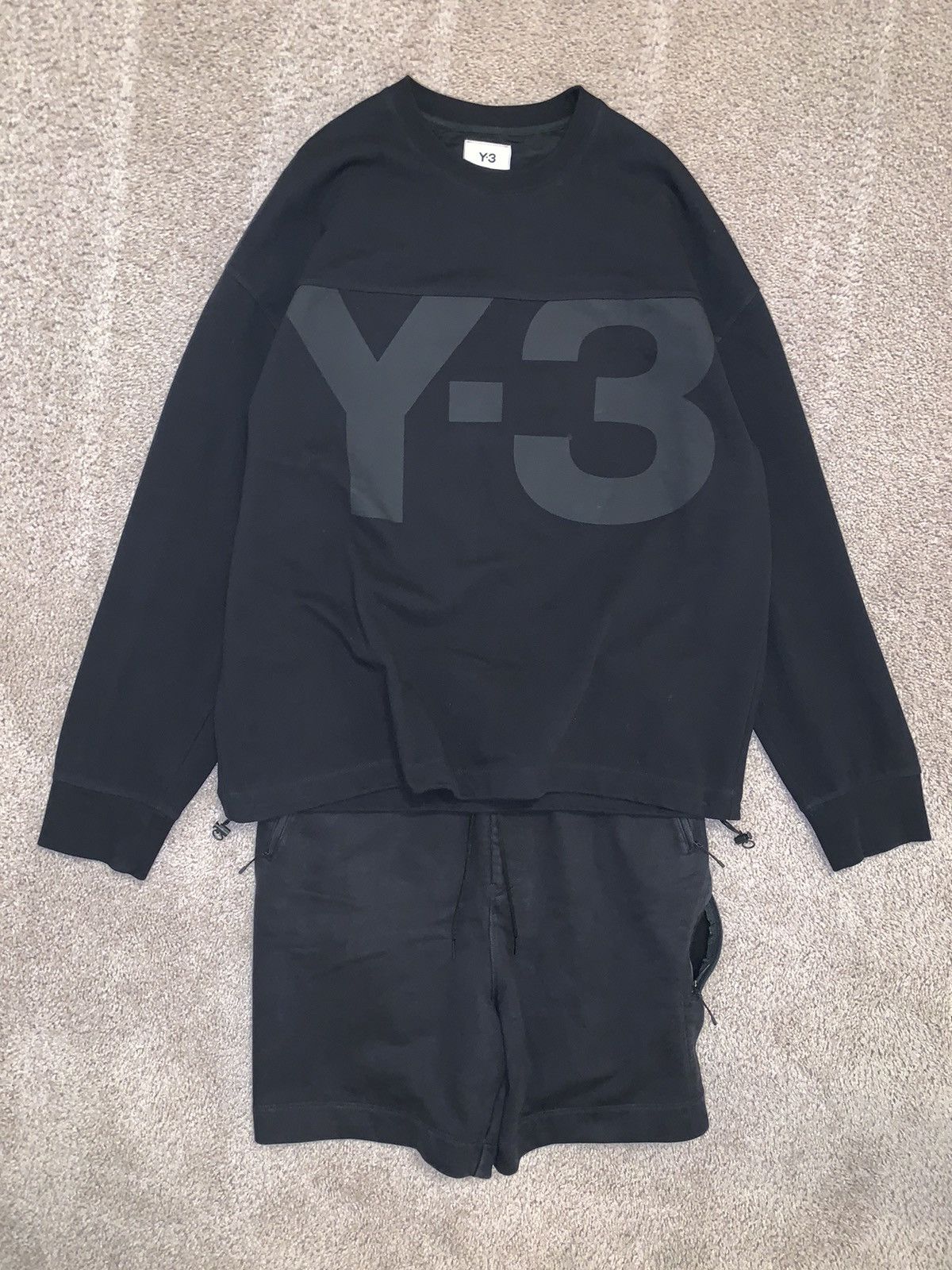 Yohji Yamamoto Y-3 PANEL BOX PIQUE SHIRT W CARGO TECH SHORTS Size US L / EU 52-54 / 3 - 1 Thumbnail